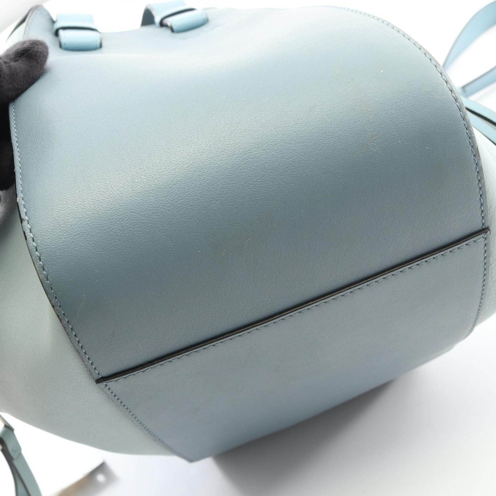 Loewe Blue Leather Handbag (Pre-Owned)