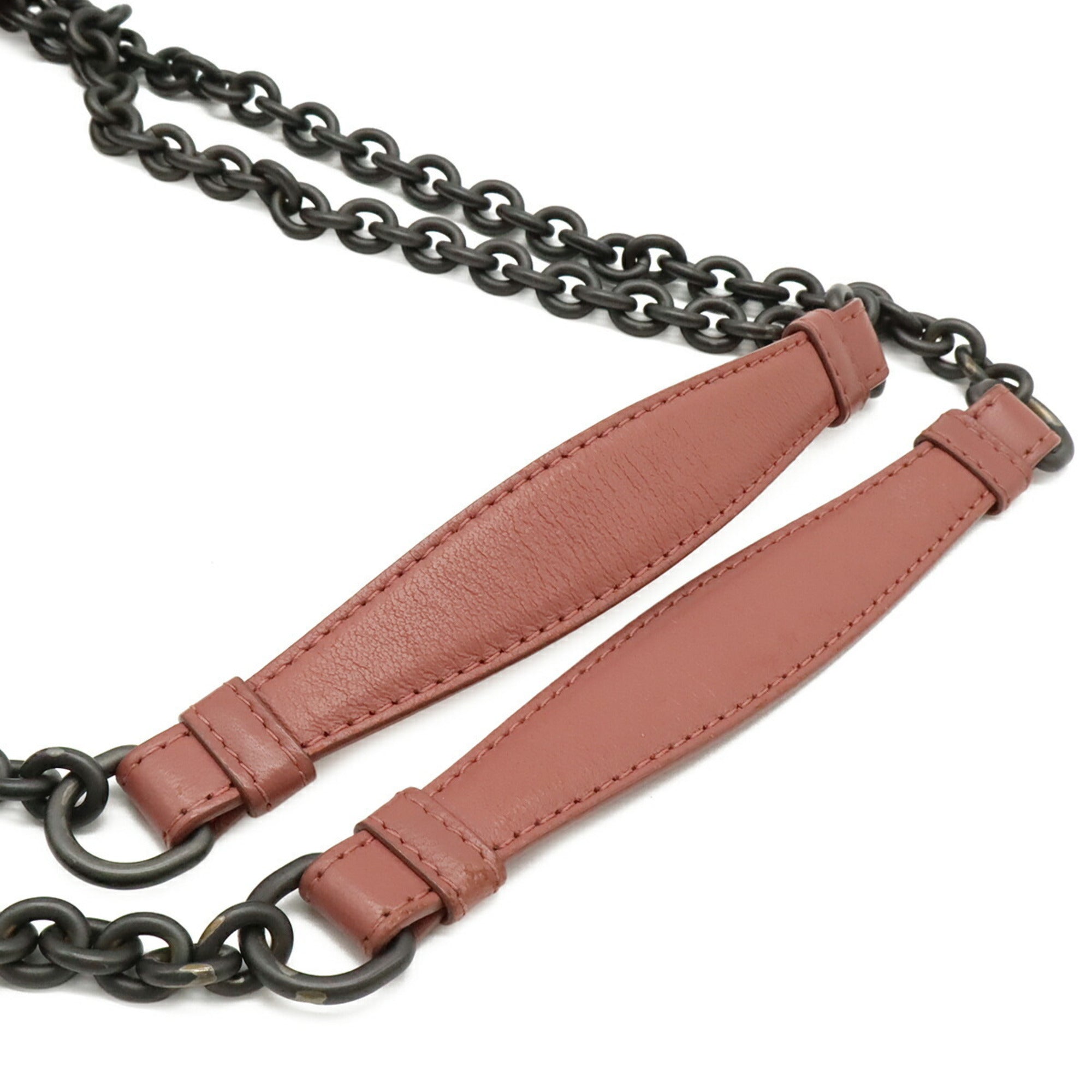 Bottega Veneta Intrecciato Pink Leather Shoulder Bag (Pre-Owned)
