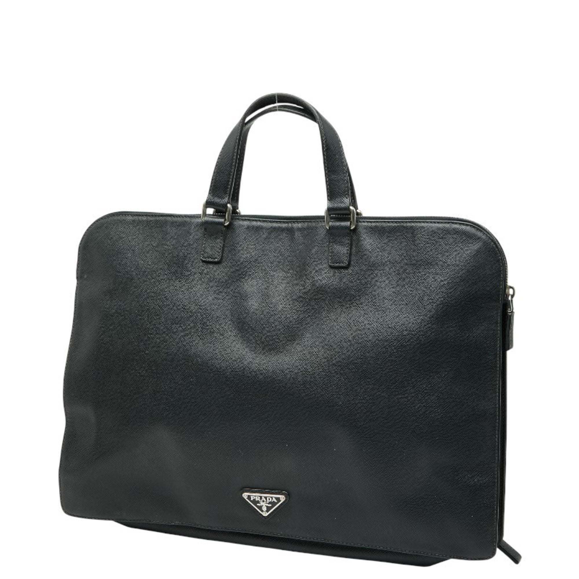 Prada Black Leather Handbag (Pre-Owned)