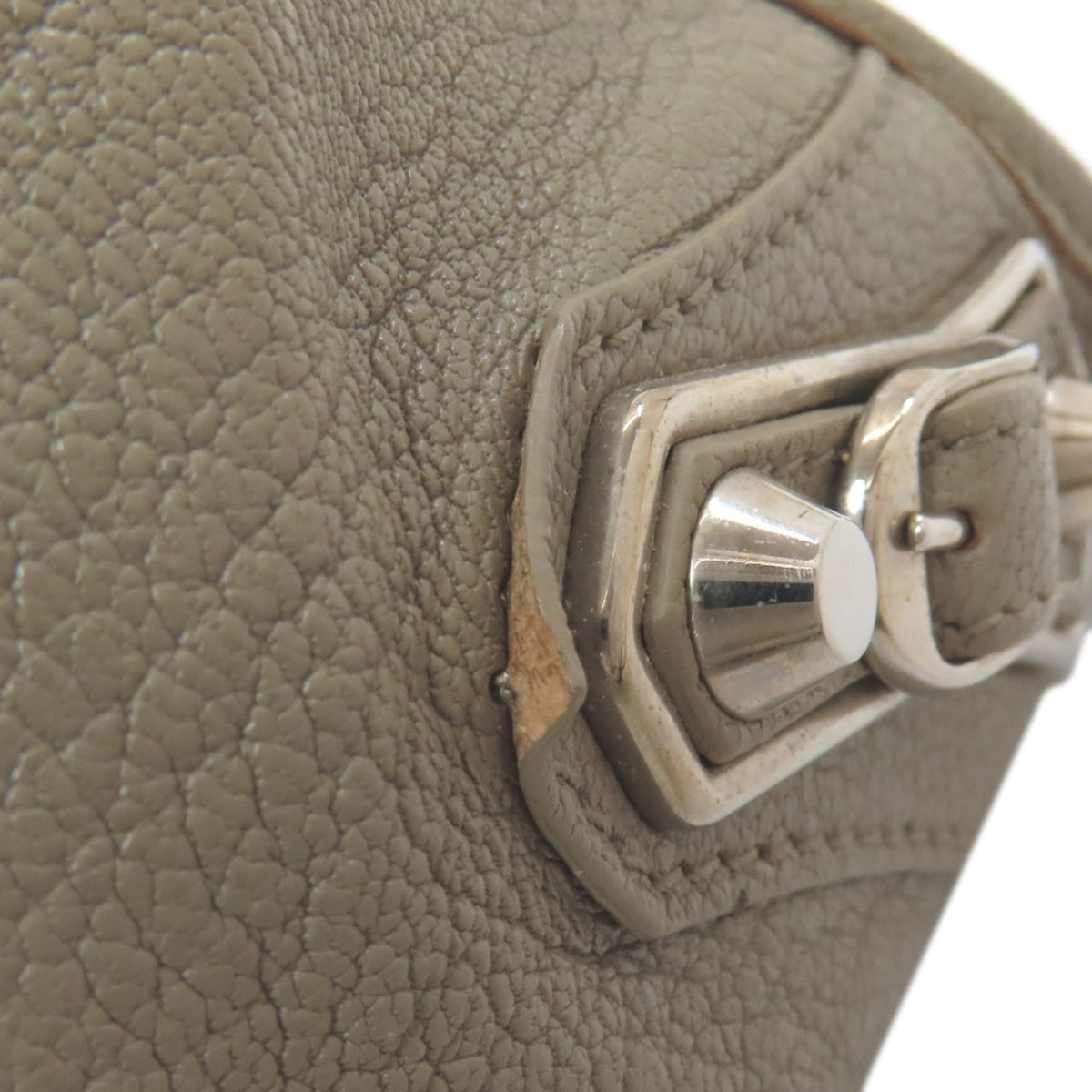 Balenciaga Gray Leather Handbag (Pre-Owned)