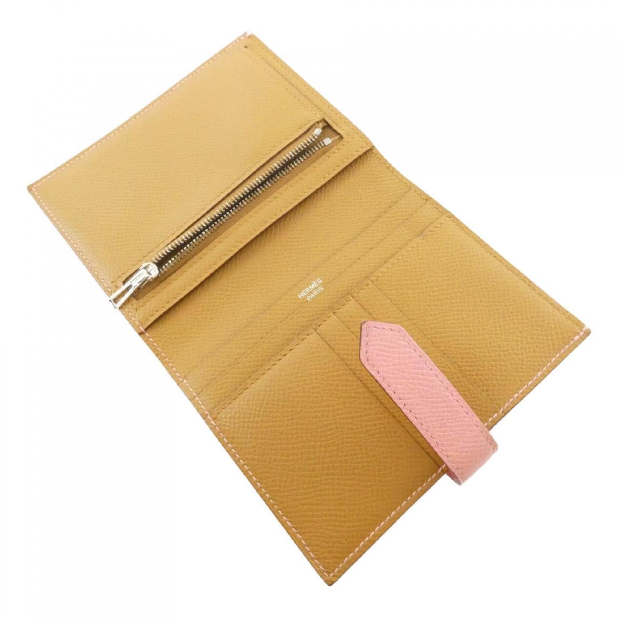 Hermes Rose Confetti Epsom Leather Wallet (Bi-Fold) (Pre-Owned)