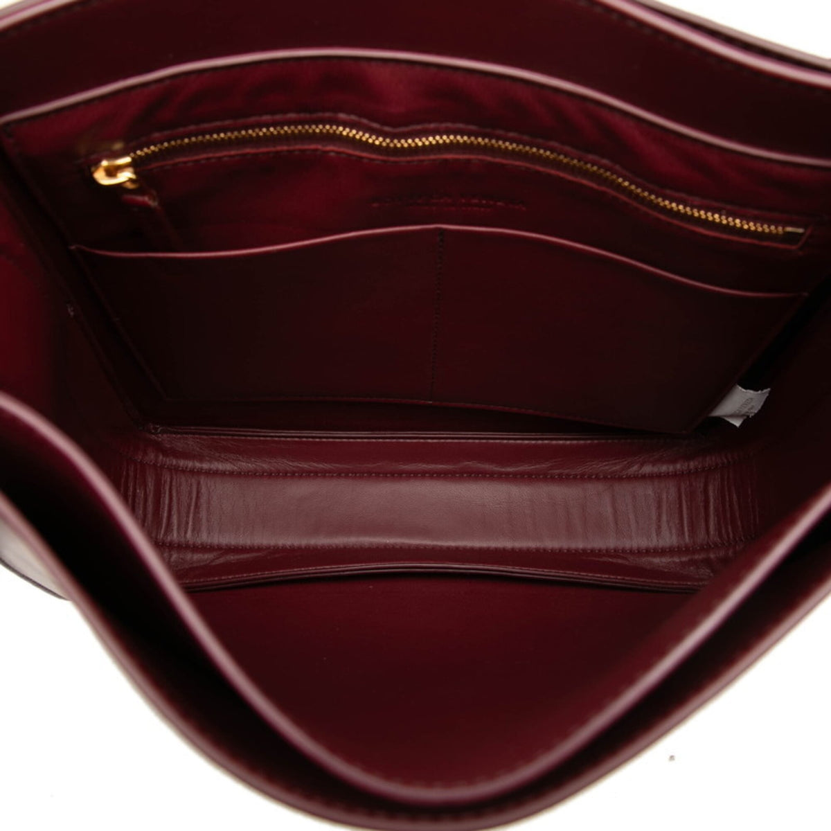 Bottega Veneta Bordeaux Red Color Wine Leather Shoulder Bag (Pre-Owned)