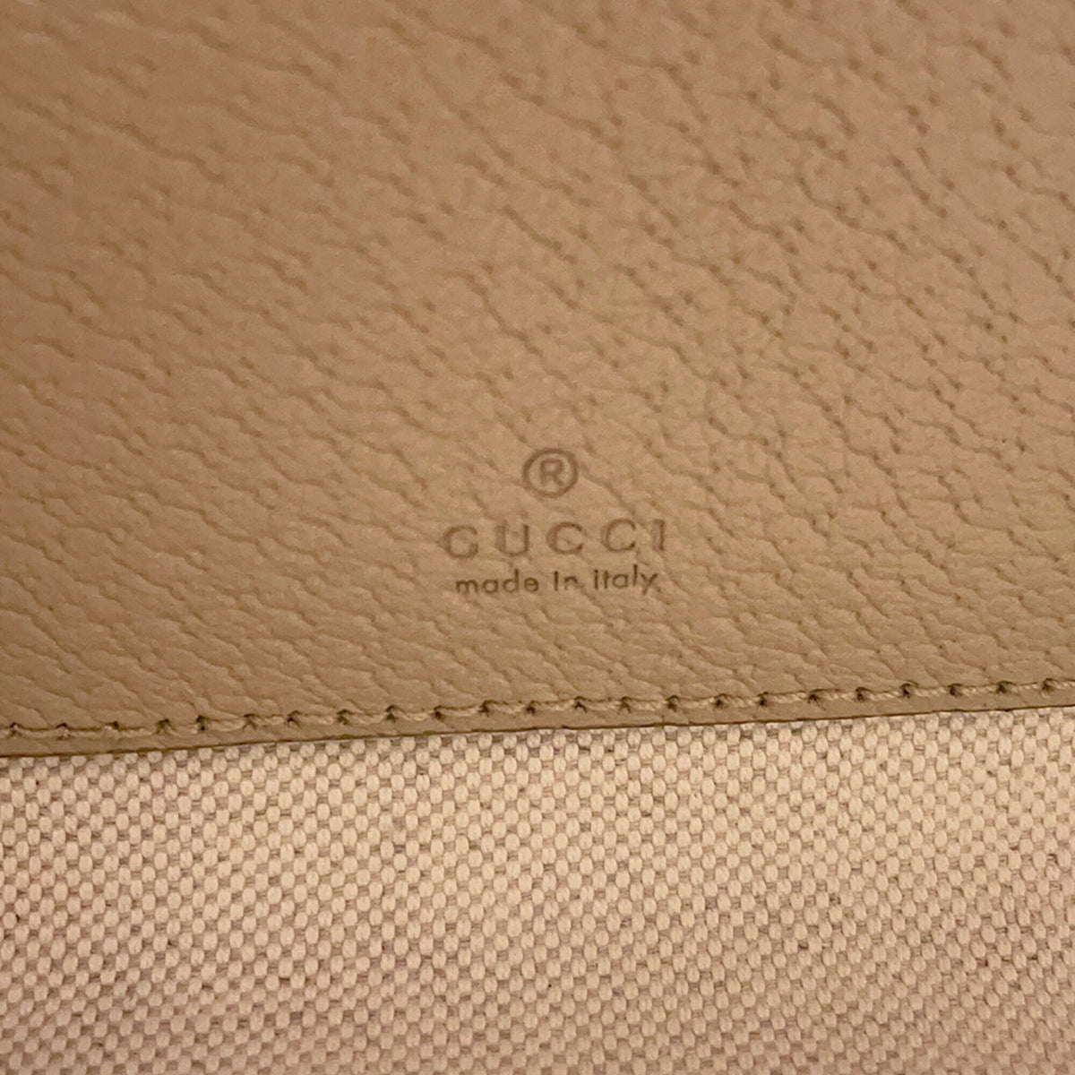 Gucci Beige Gg Supreme Leather Handbag Shoulder Bag (Pre-Owned)