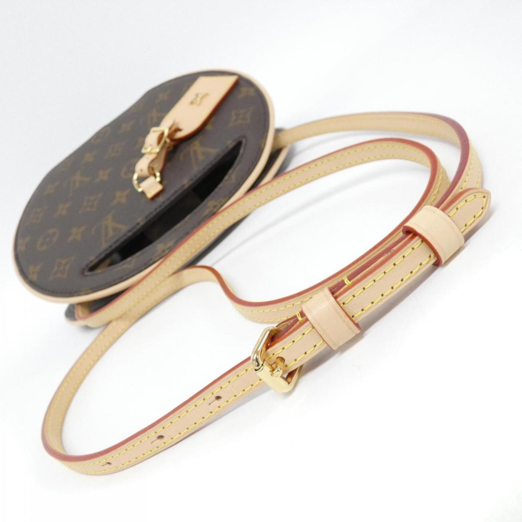 Louis Vuitton Marron Coated Canvas Shoulder Bag (Pre-Owned)