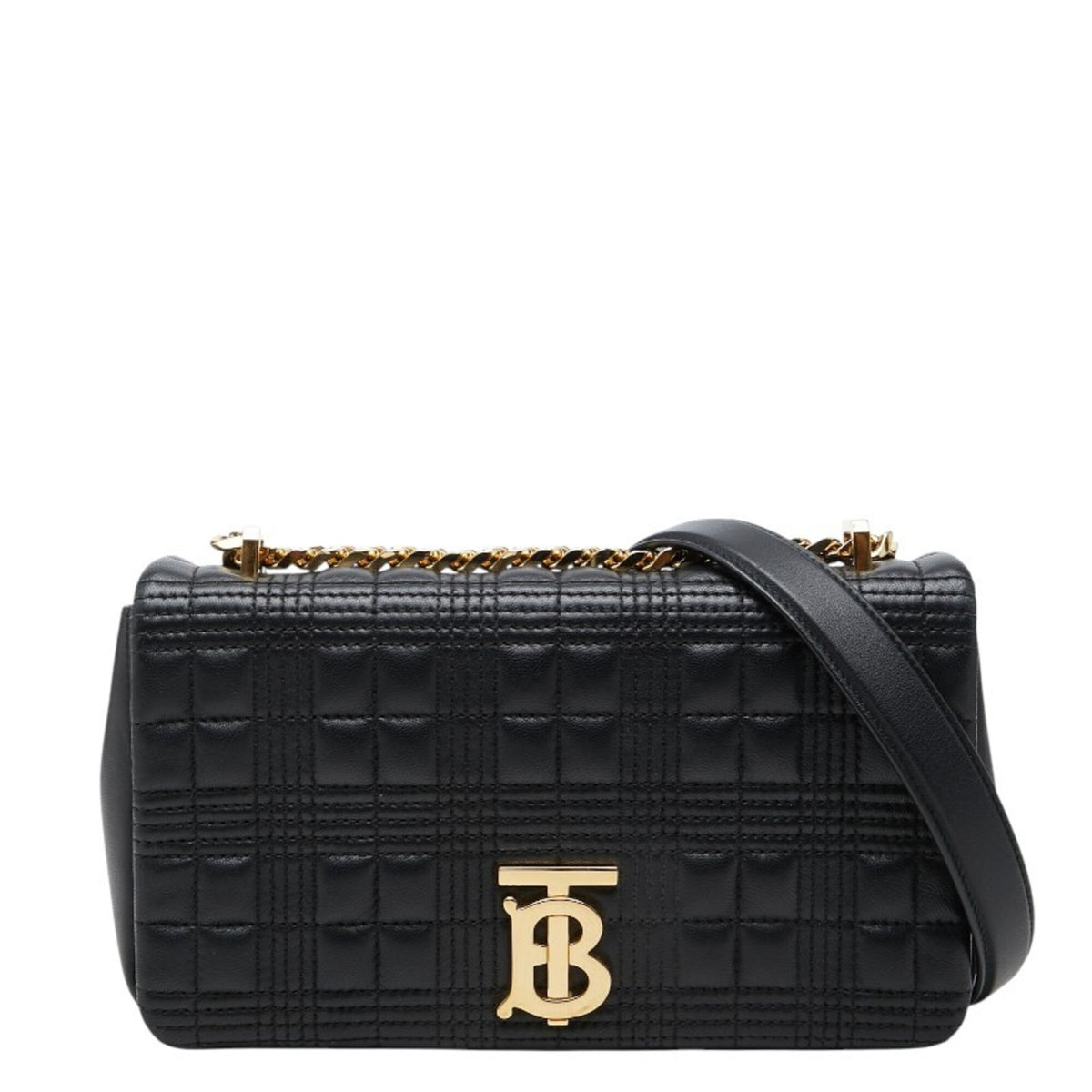 Burberry Black Leather Shoulder Bag (Pre-Owned)