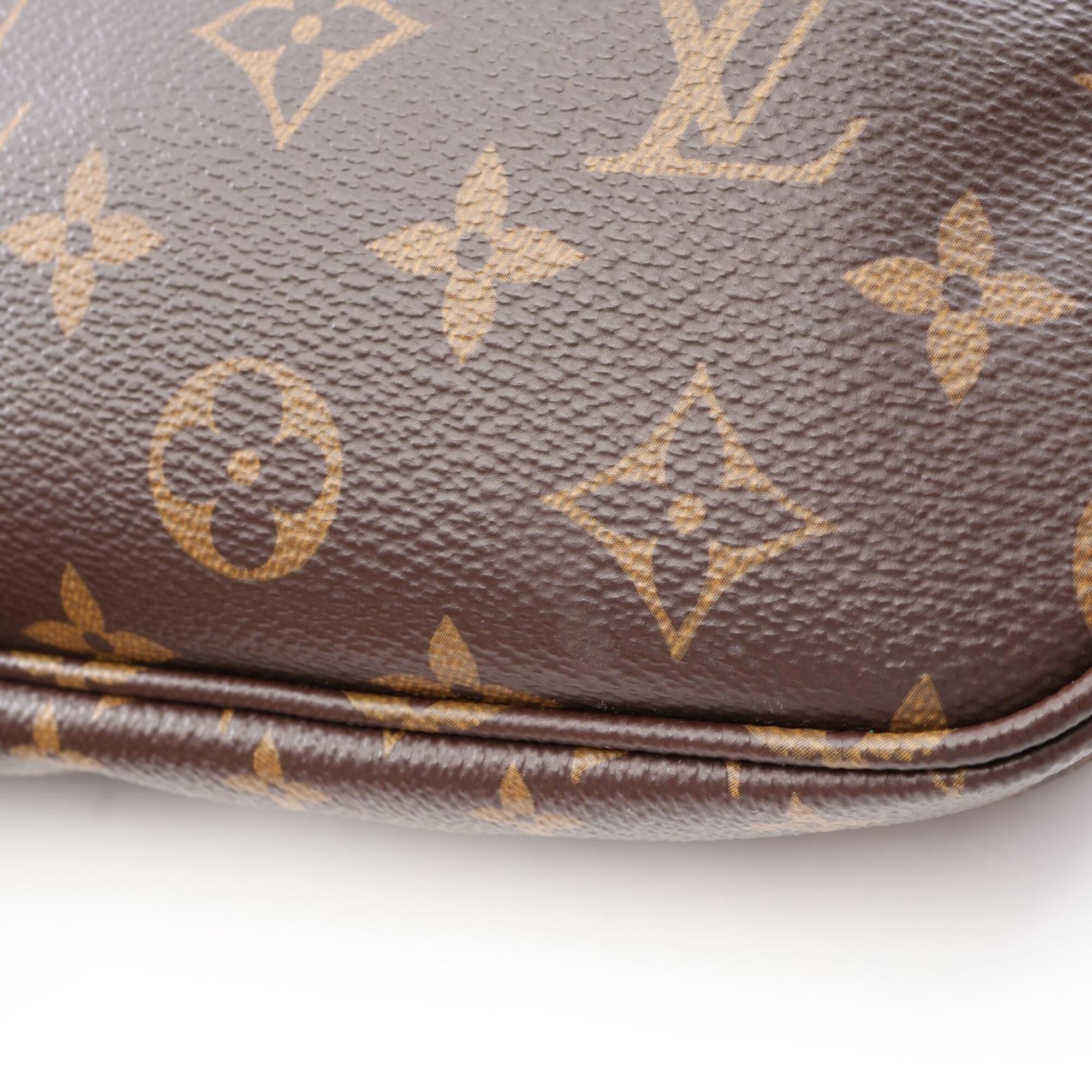 Louis Vuitton Brown Pink Pvc Leather Handbag Pochette Shoulder Bag (Pre-Owned)