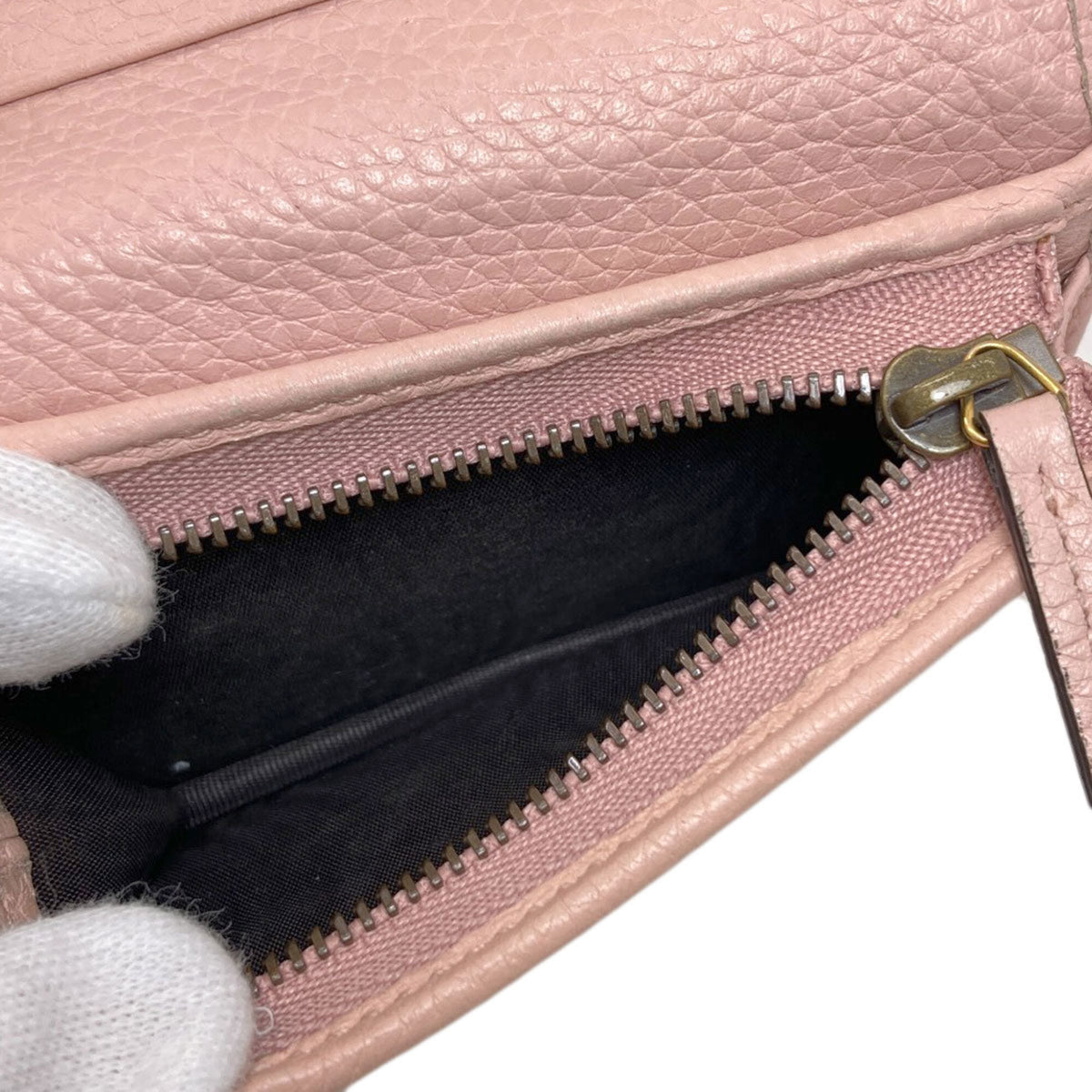 Gucci Pink Leather Wallet (Bi-Fold) (Pre-Owned)