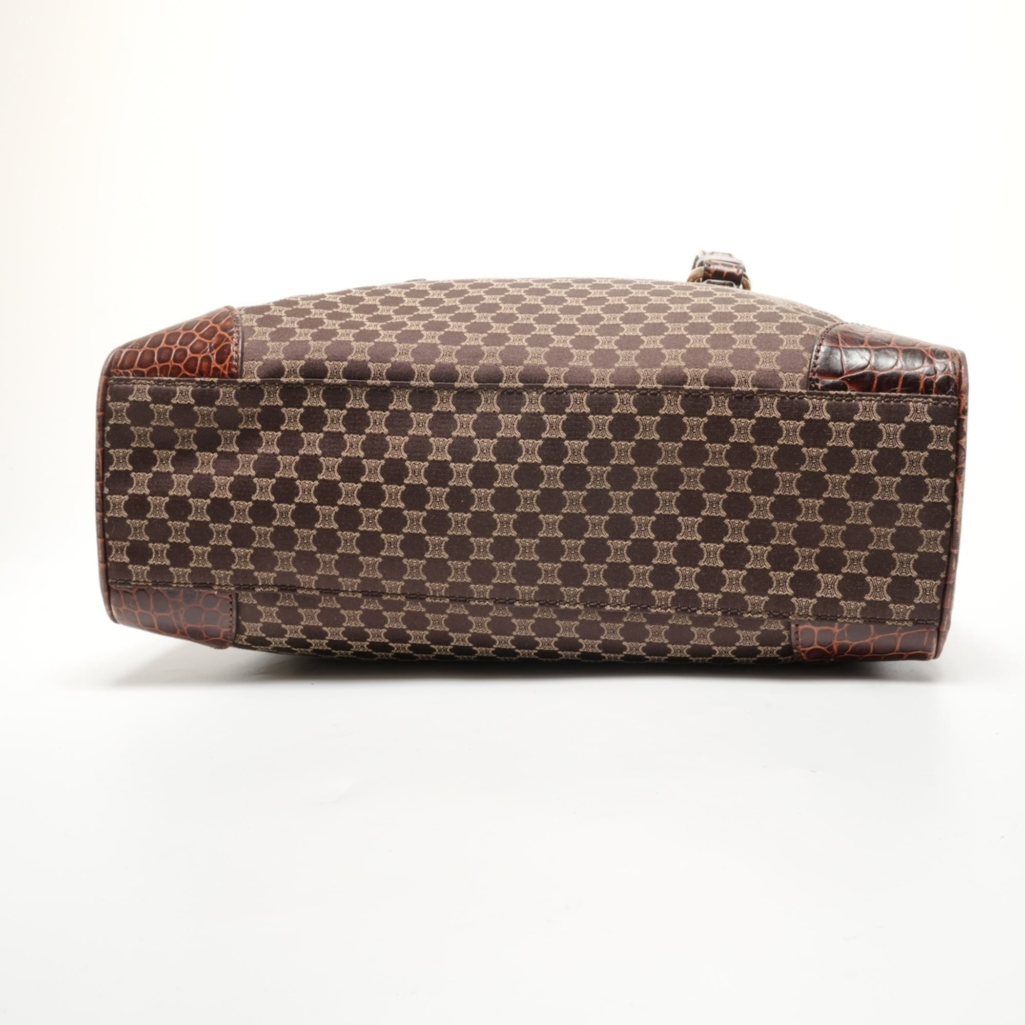 Celine Macadam Brown Canvas Tote Bag (Pre-Owned)