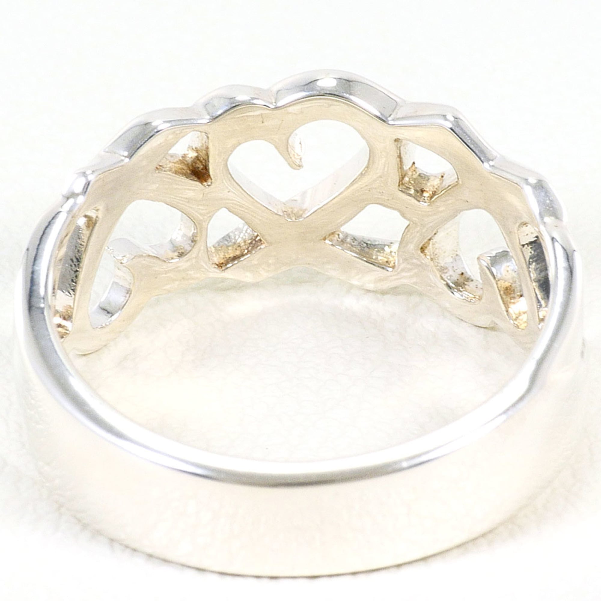 Tiffany Silver Silver 925 Band Ring (Pre-Owned)