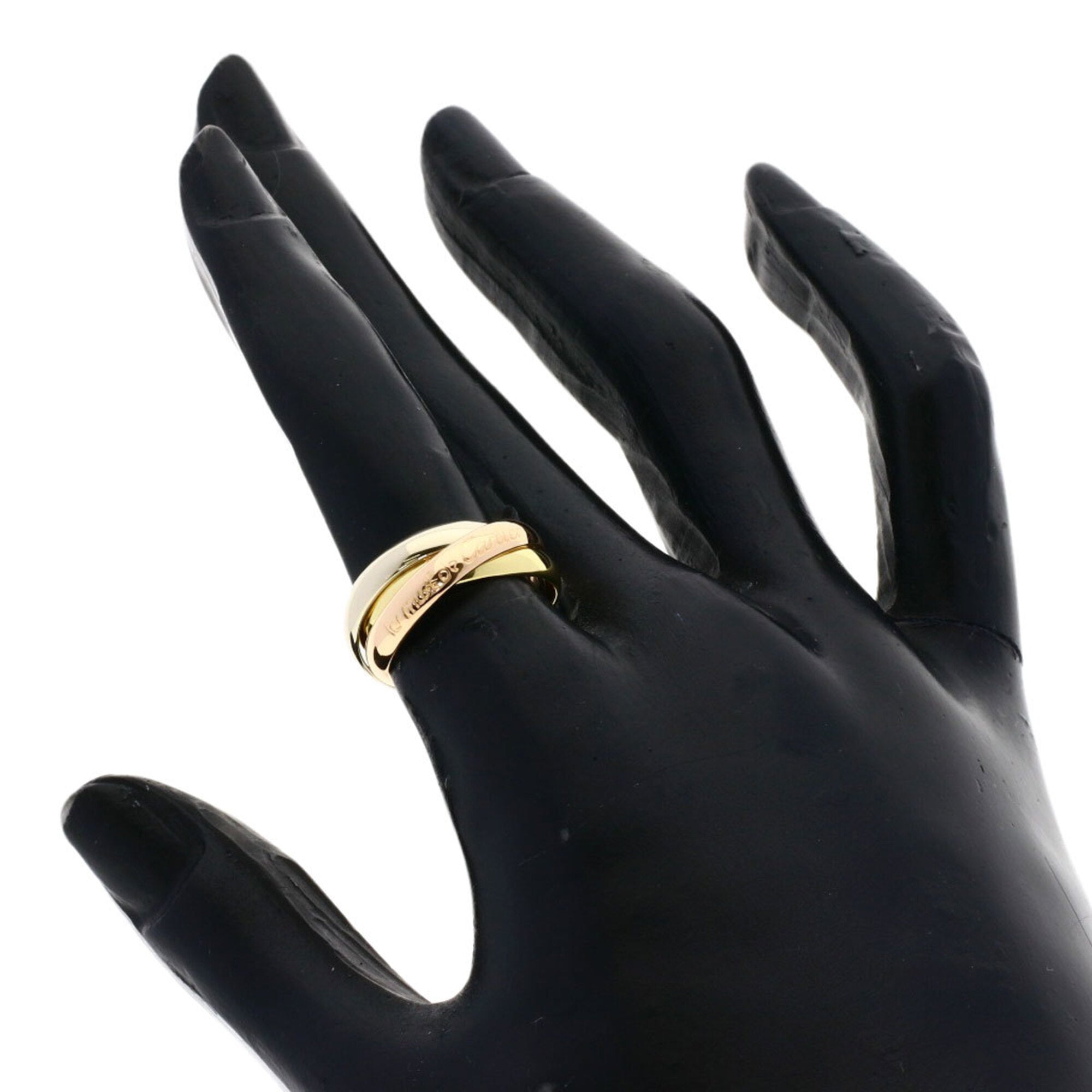 Cartier Trinity Pink White Yellow Band Ring (Pre-Owned)
