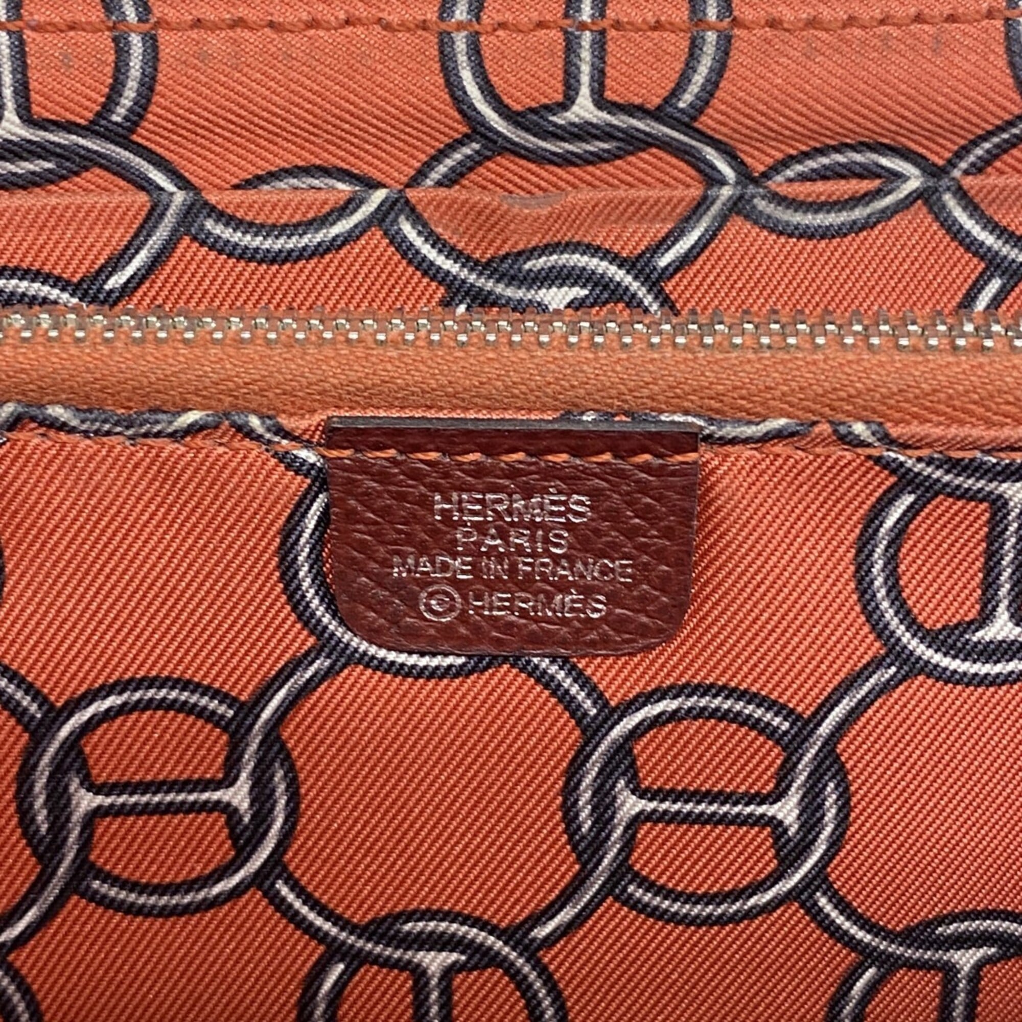 Hermes Rouge H Epsom Leather Long Wallet (Bi-Fold) (Pre-Owned)
