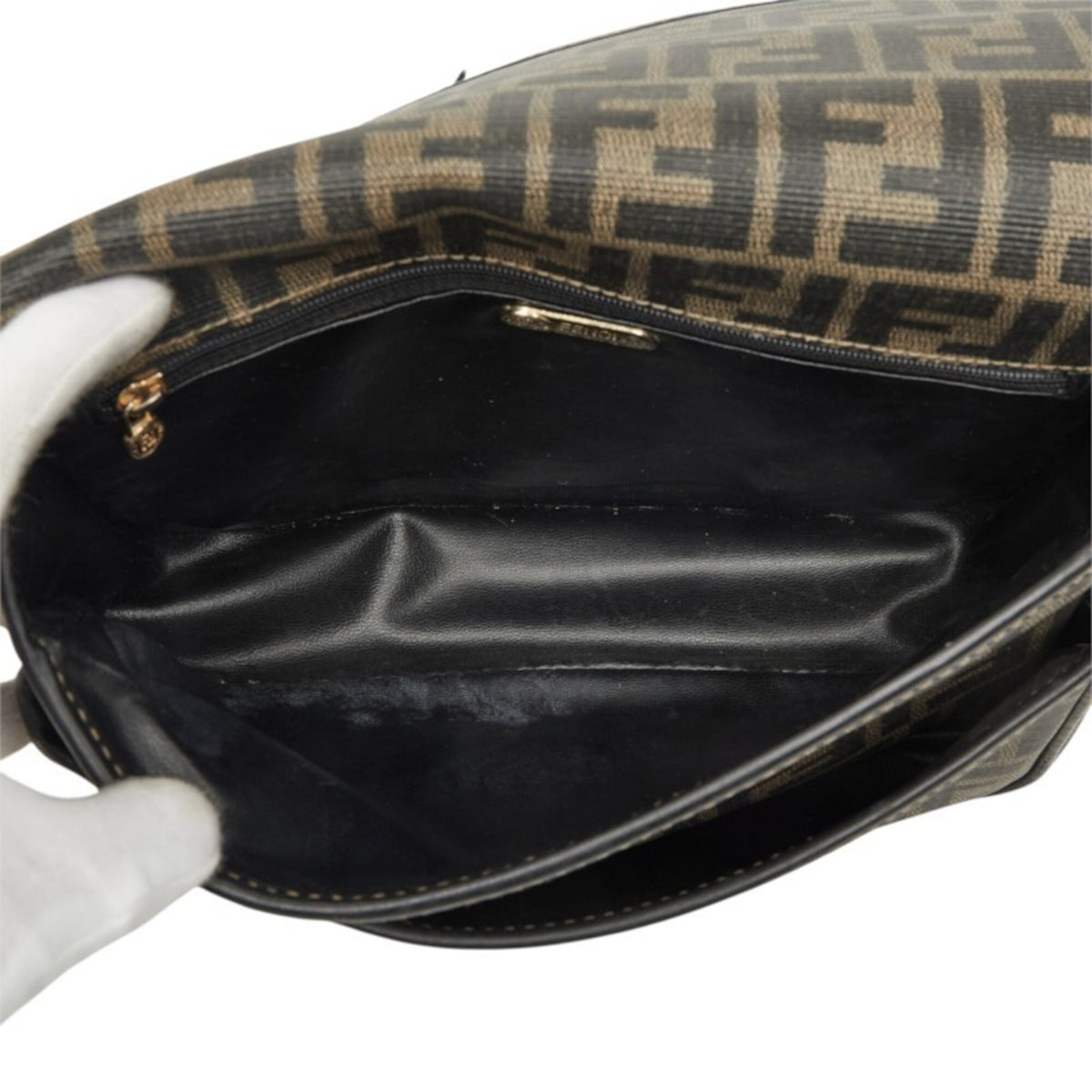 Fendi Brown Leather Shoulder Bag (Pre-Owned)