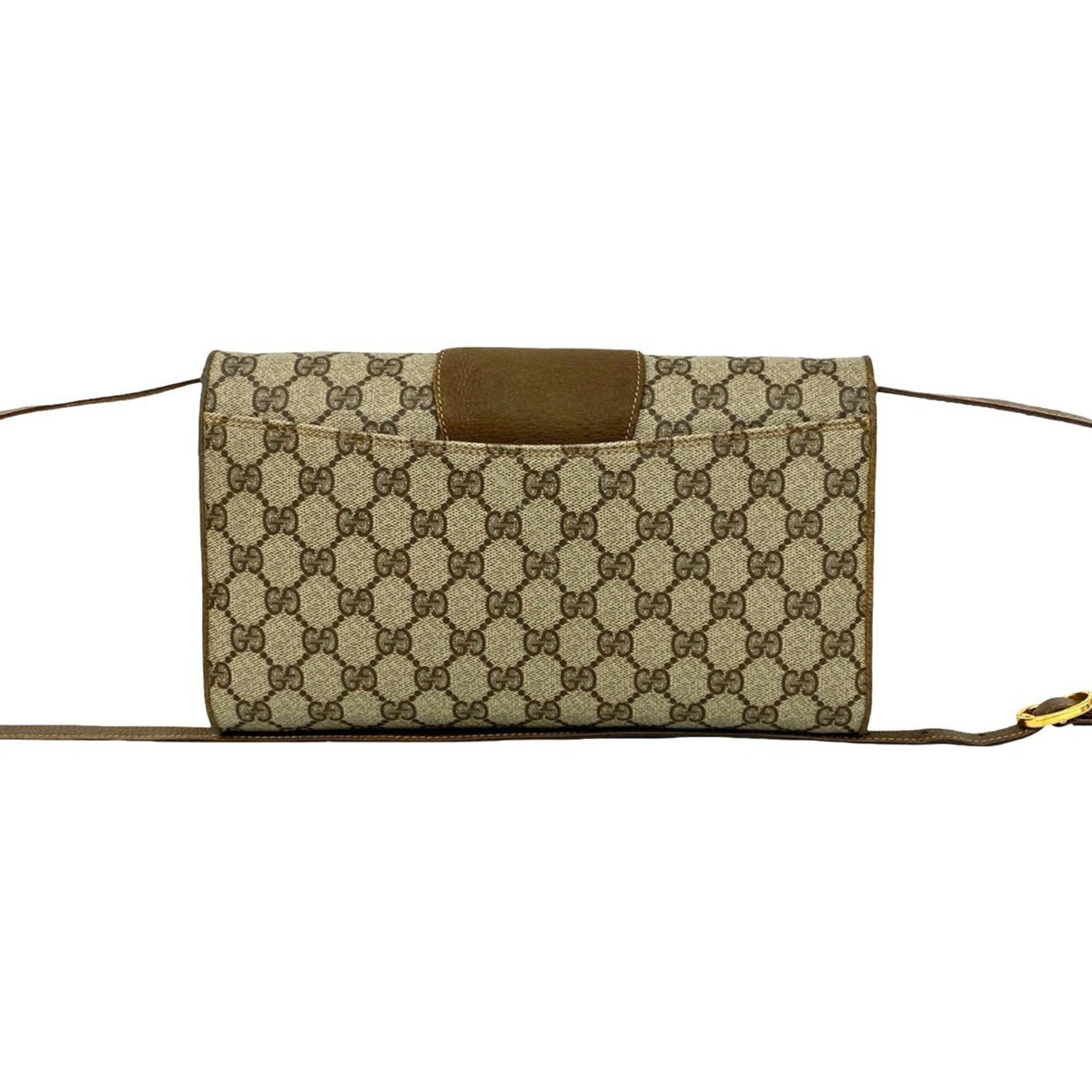 Gucci Brown Leather Pvc Pochette Shoulder Bag (Pre-Owned)
