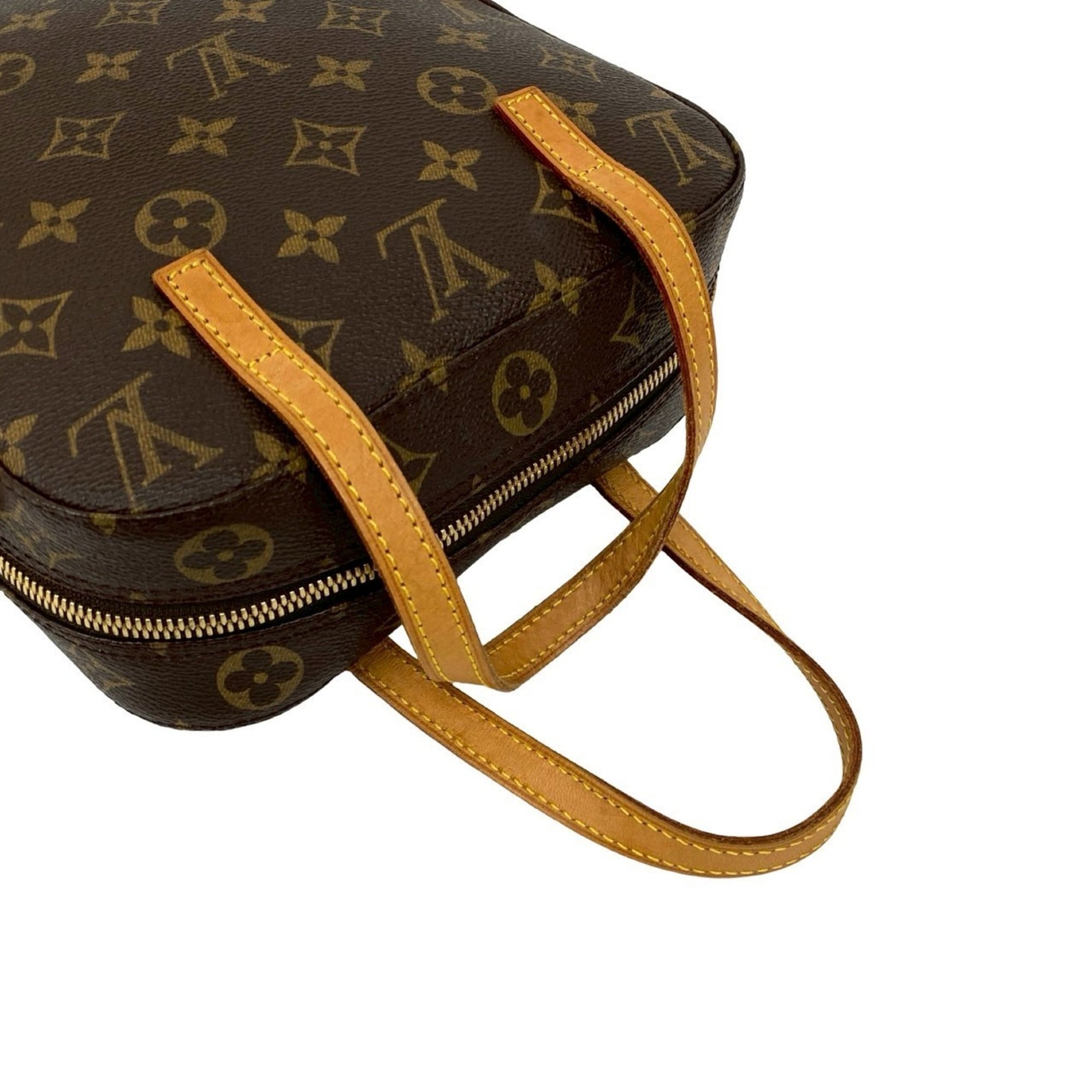Louis Vuitton Brown Leather Pvc Handbag Shoulder Bag (Pre-Owned)