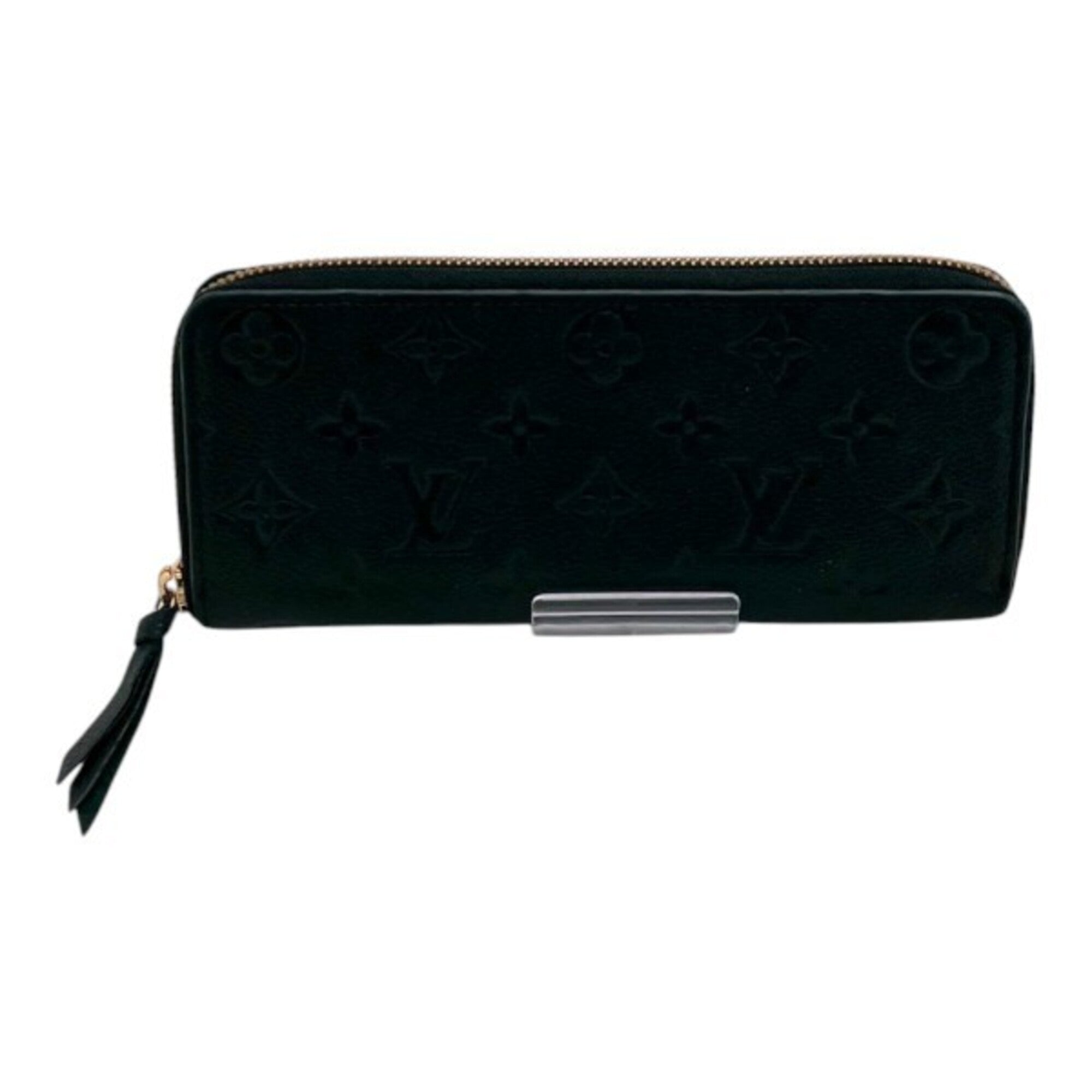 Louis Vuitton Black Noir Leather Coin Purse/Coin Case (Pre-Owned)