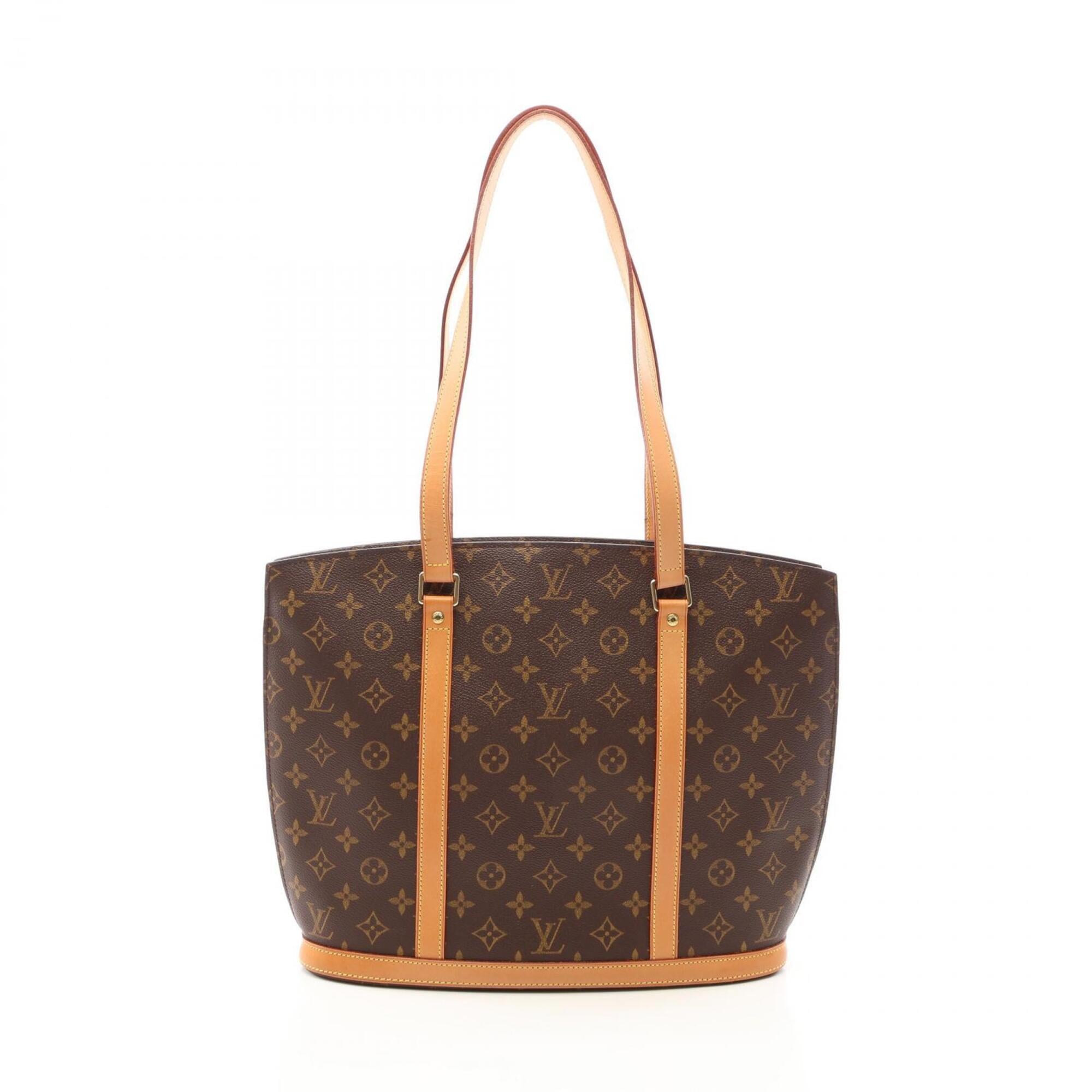 Louis Vuitton Monogram Brown Coated Canvas Leather Shoulder Bag (Pre-Owned)