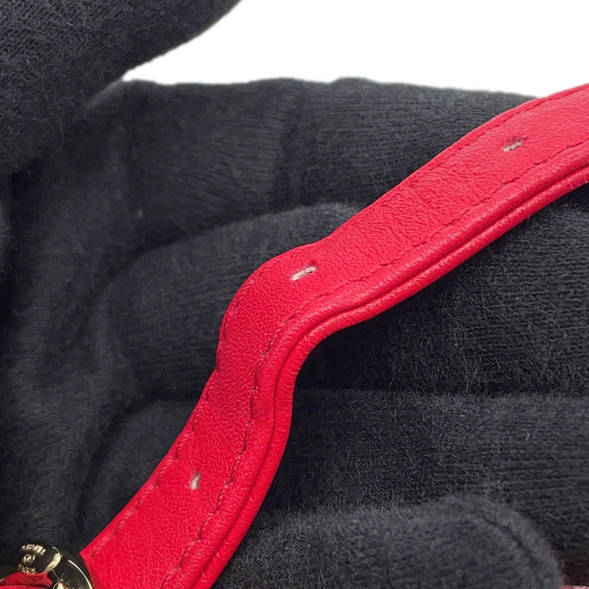 Chanel Matelasse Red Color Leather Backpack (Pre-Owned)