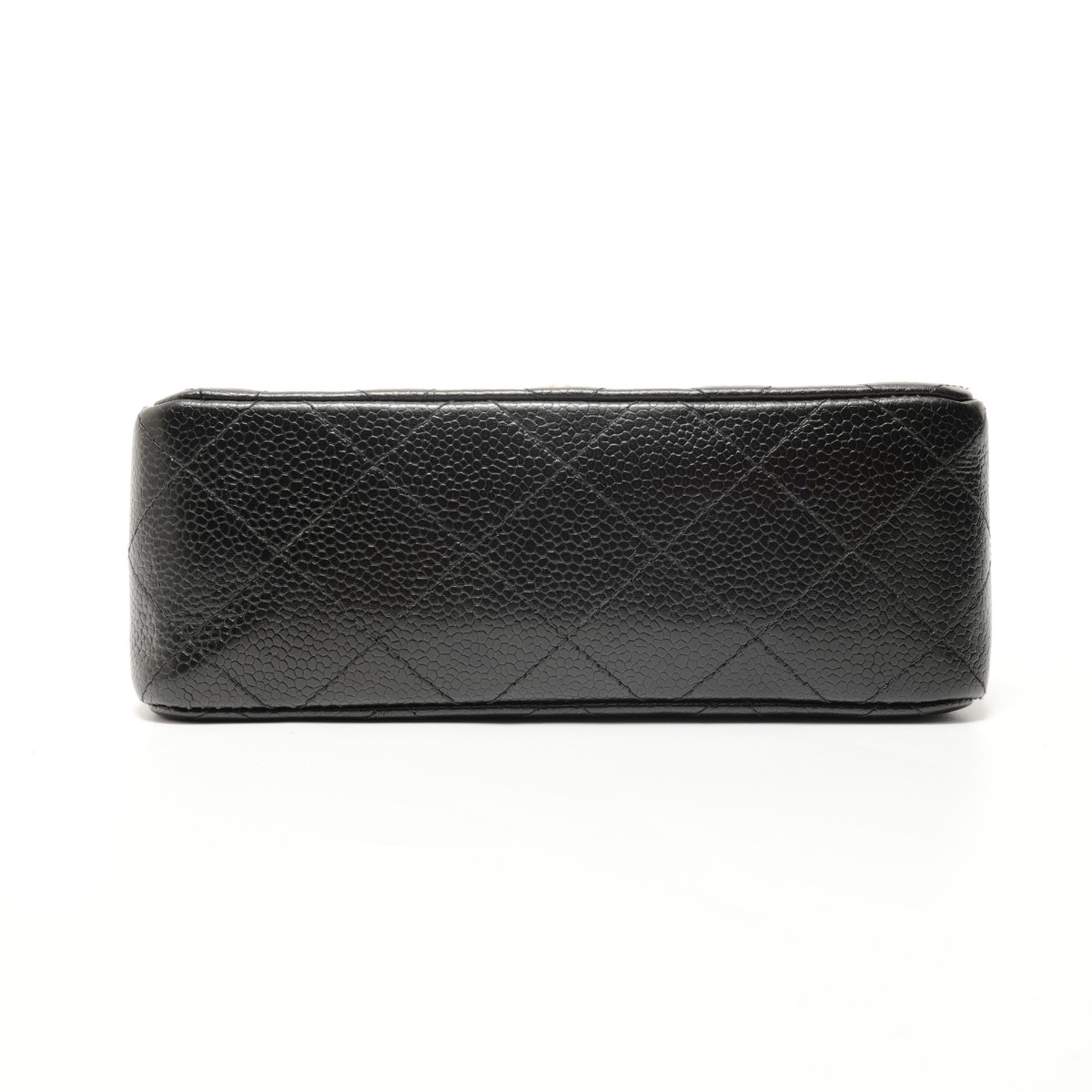 Chanel Black Grained Calfskin Shoulder Bag (Pre-Owned)
