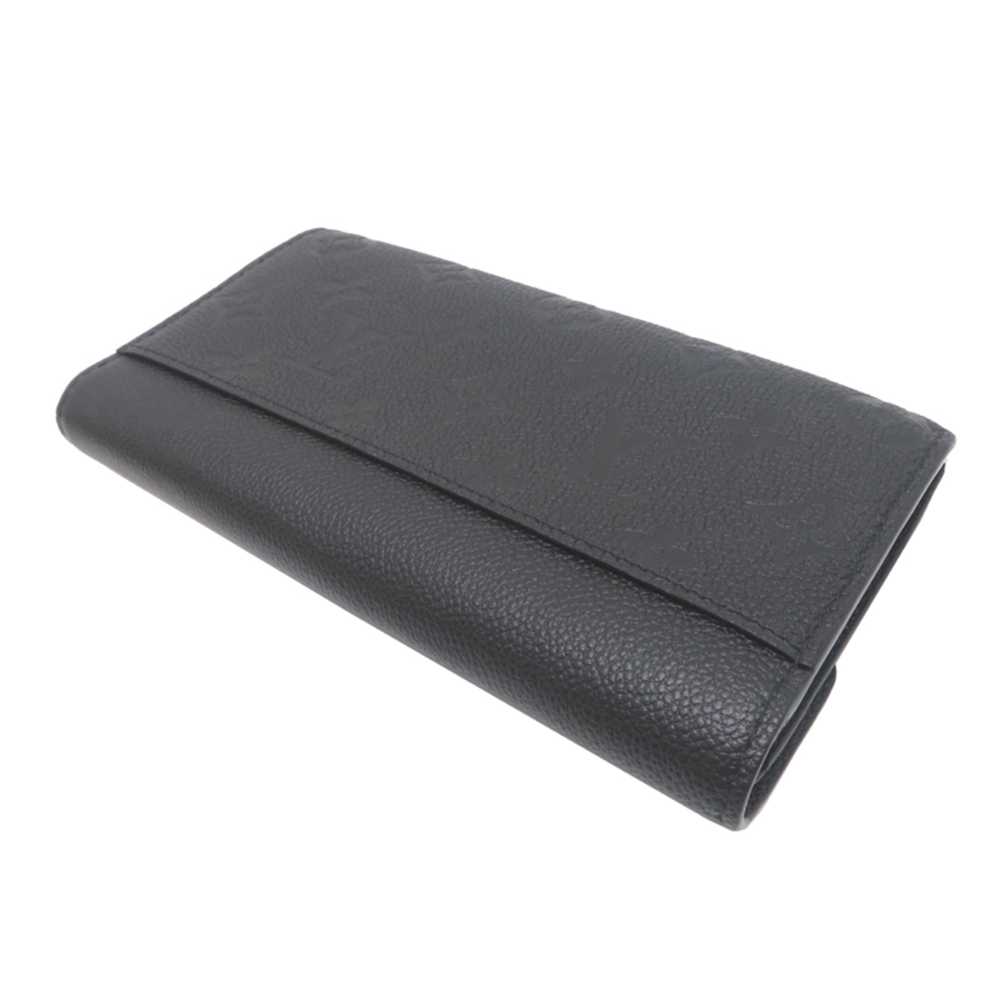 Louis Vuitton Black Noir Monogram Empreinte Long Wallet (Bi-Fold) (Pre-Owned)