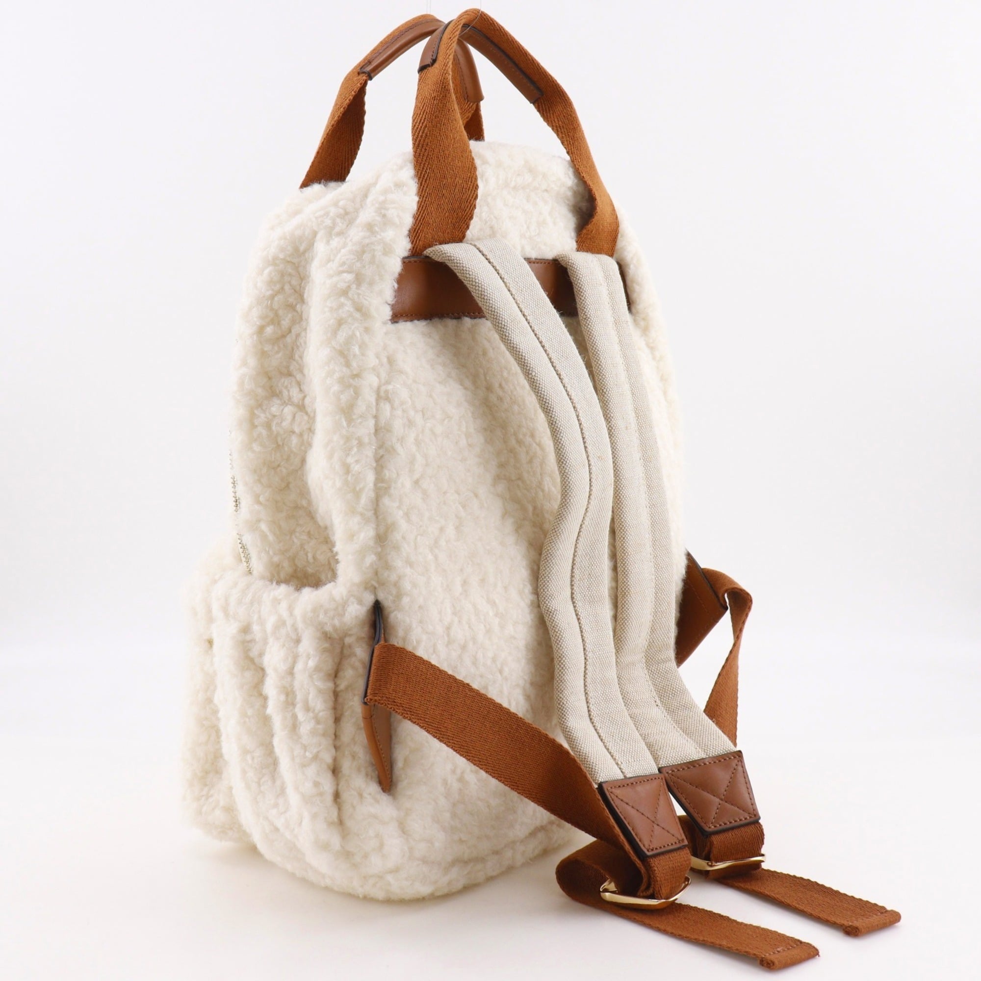 Chloé Off-White Cotton Backpack (Pre-Owned)