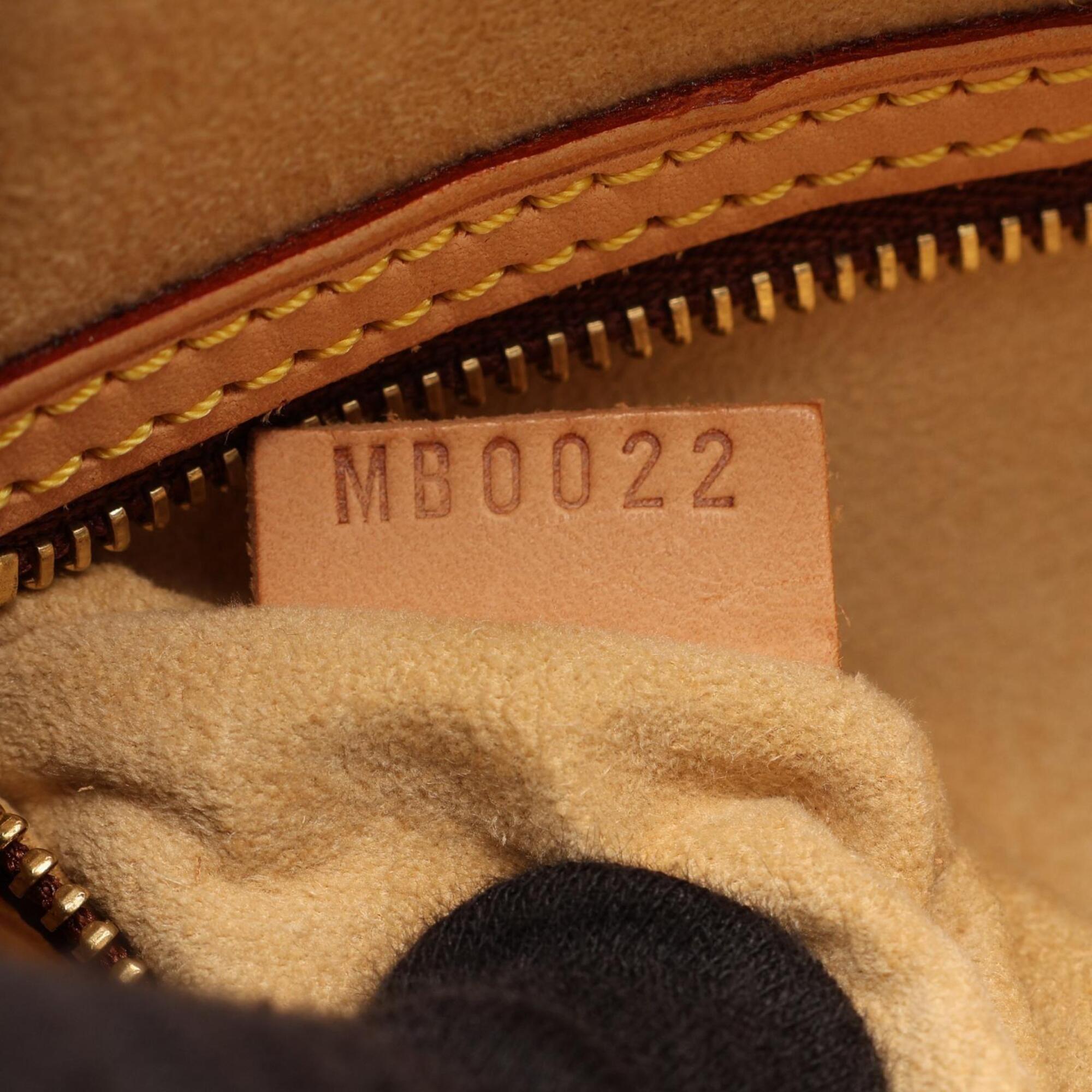 Louis Vuitton Monogram Brown Coated Canvas Leather Shoulder Bag (Pre-Owned)