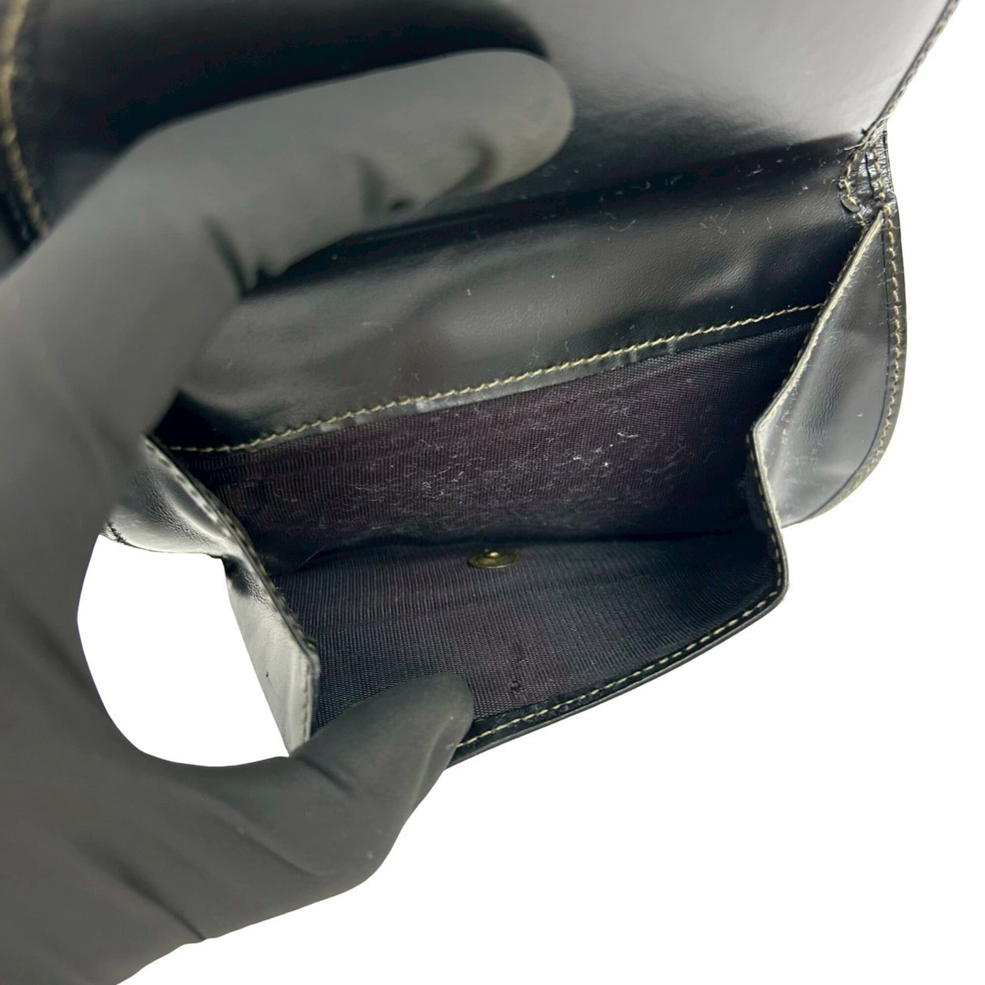 Fendi Black Brown Leather Wallet (Bi-Fold) (Pre-Owned)