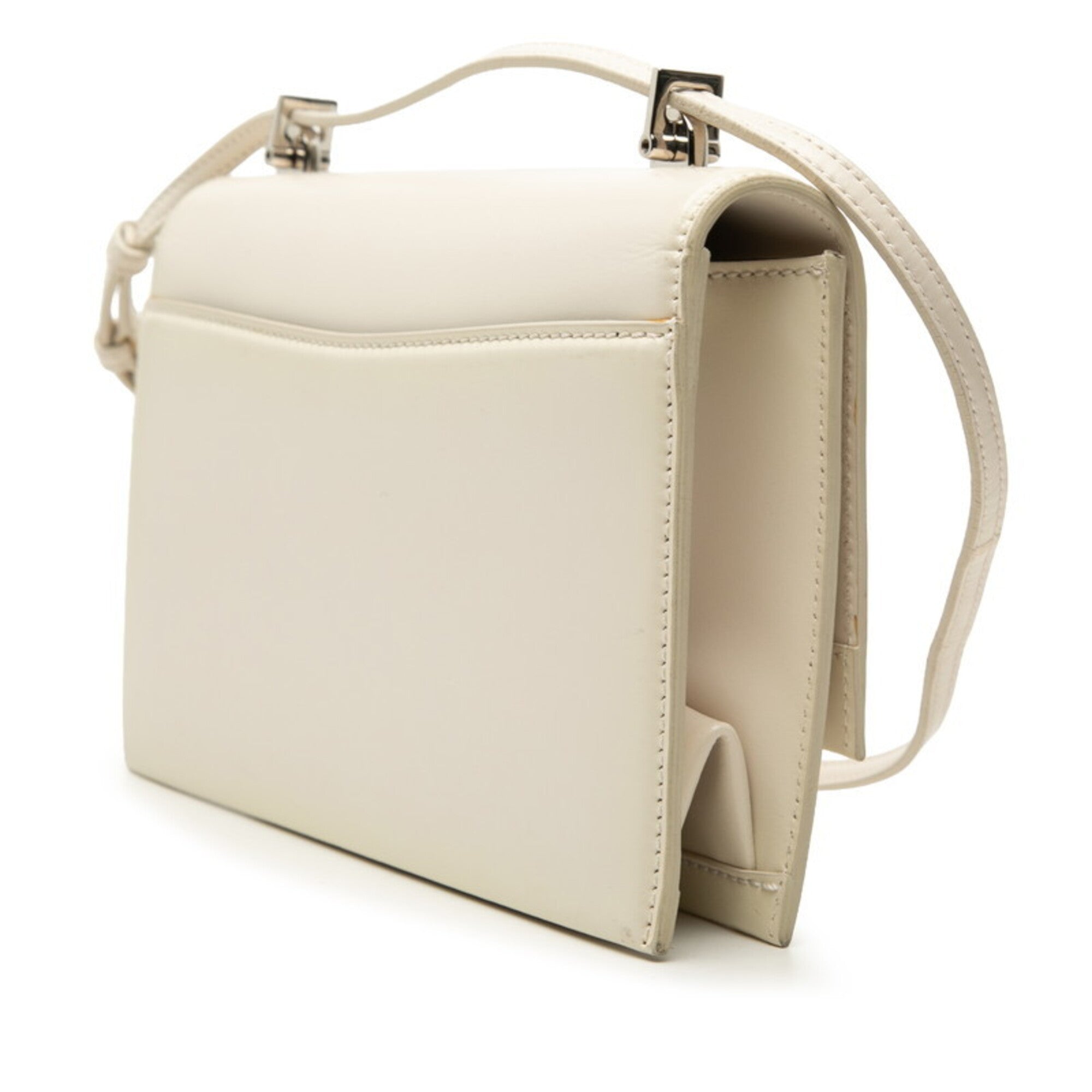 Saint Laurent White Leather Shoulder Bag (Pre-Owned)