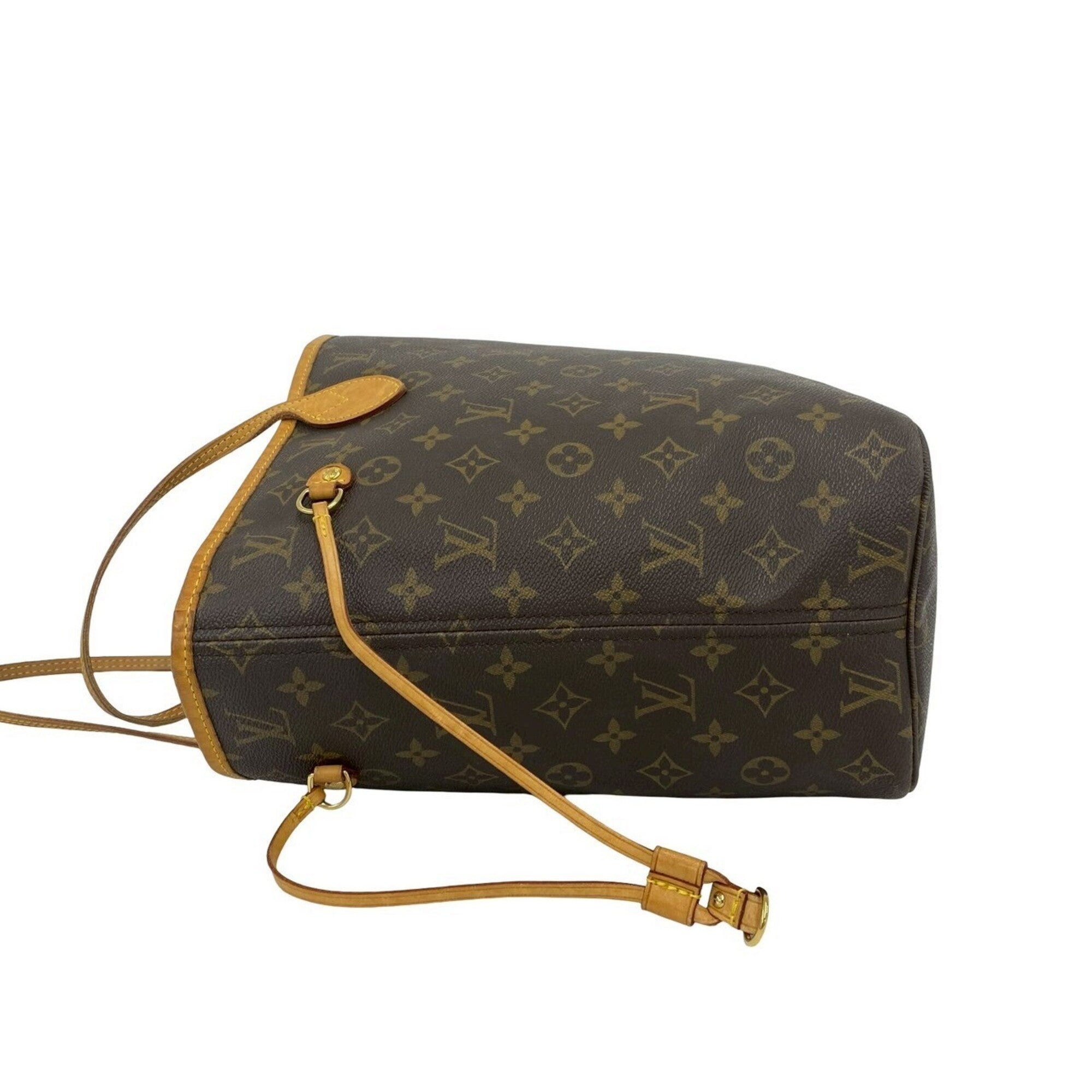 Louis Vuitton Brown Leather Pvc Handbag Shoulder Bag Tote Bag (Pre-Owned)