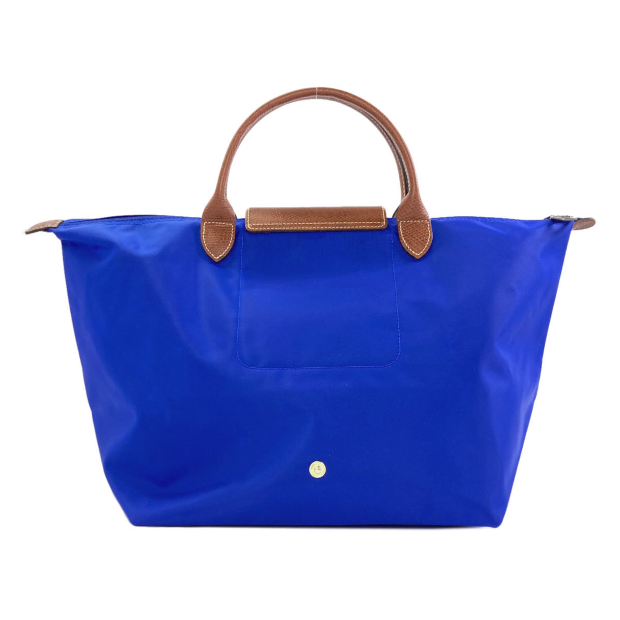 Longchamp Le Pliage Blue Nylon Tote Bag (Pre-Owned)