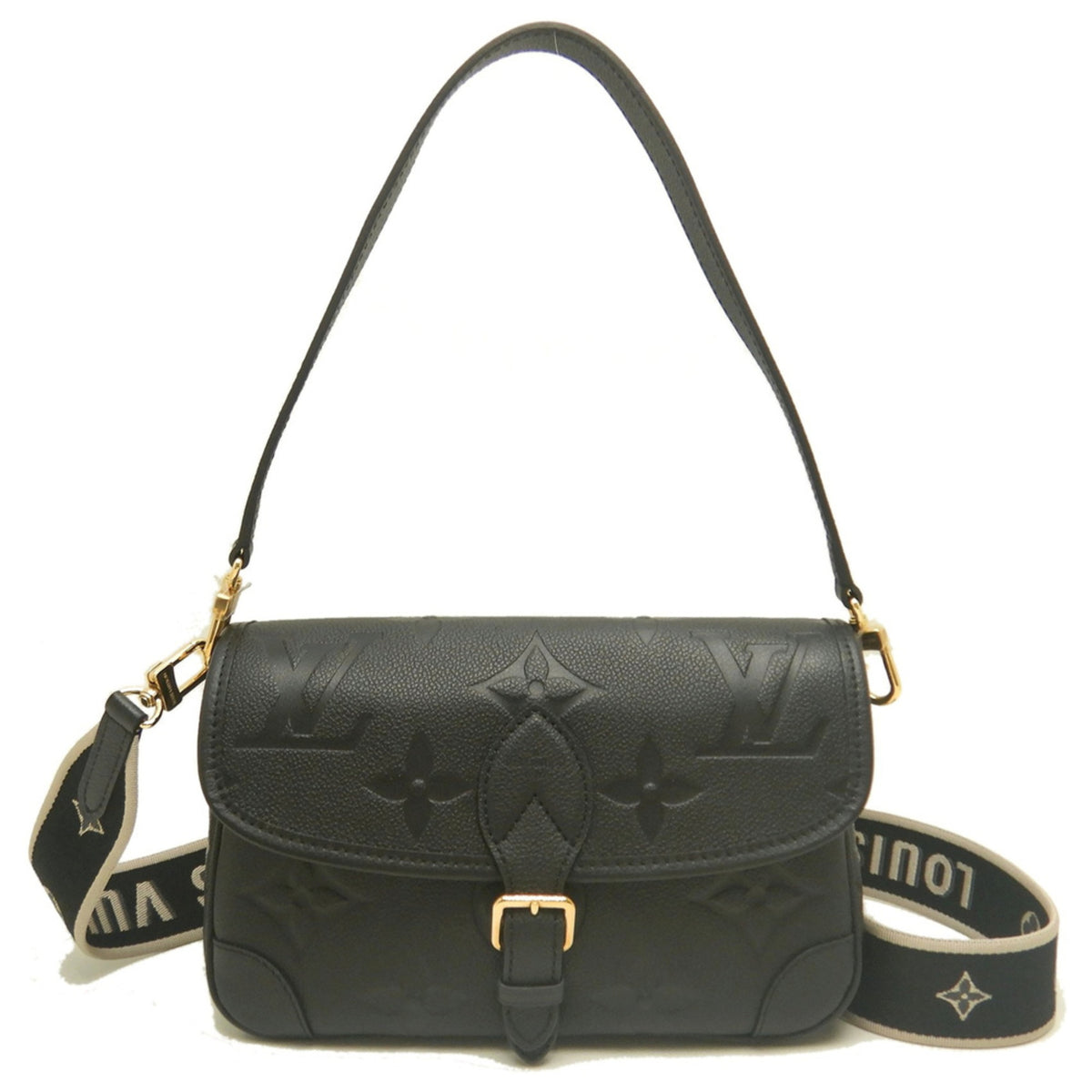 Louis Vuitton Monogram Empreinte Noir Leather Shoulder Bag (Pre-Owned)