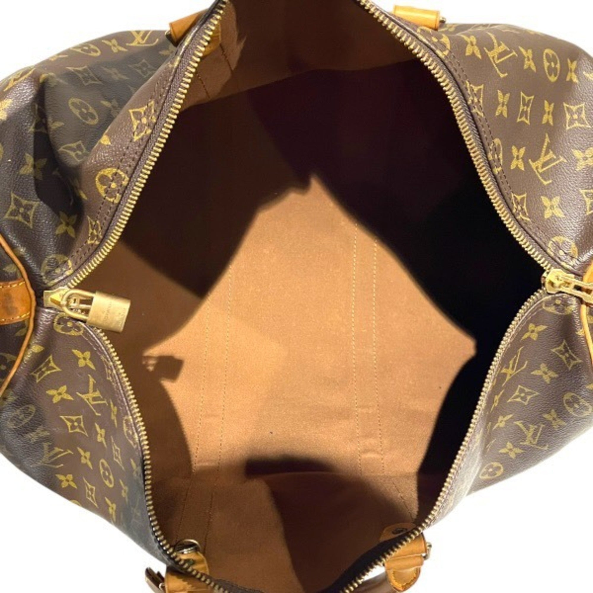 Louis Vuitton Brown Monogram Boston Bag Handbag (Pre-Owned)