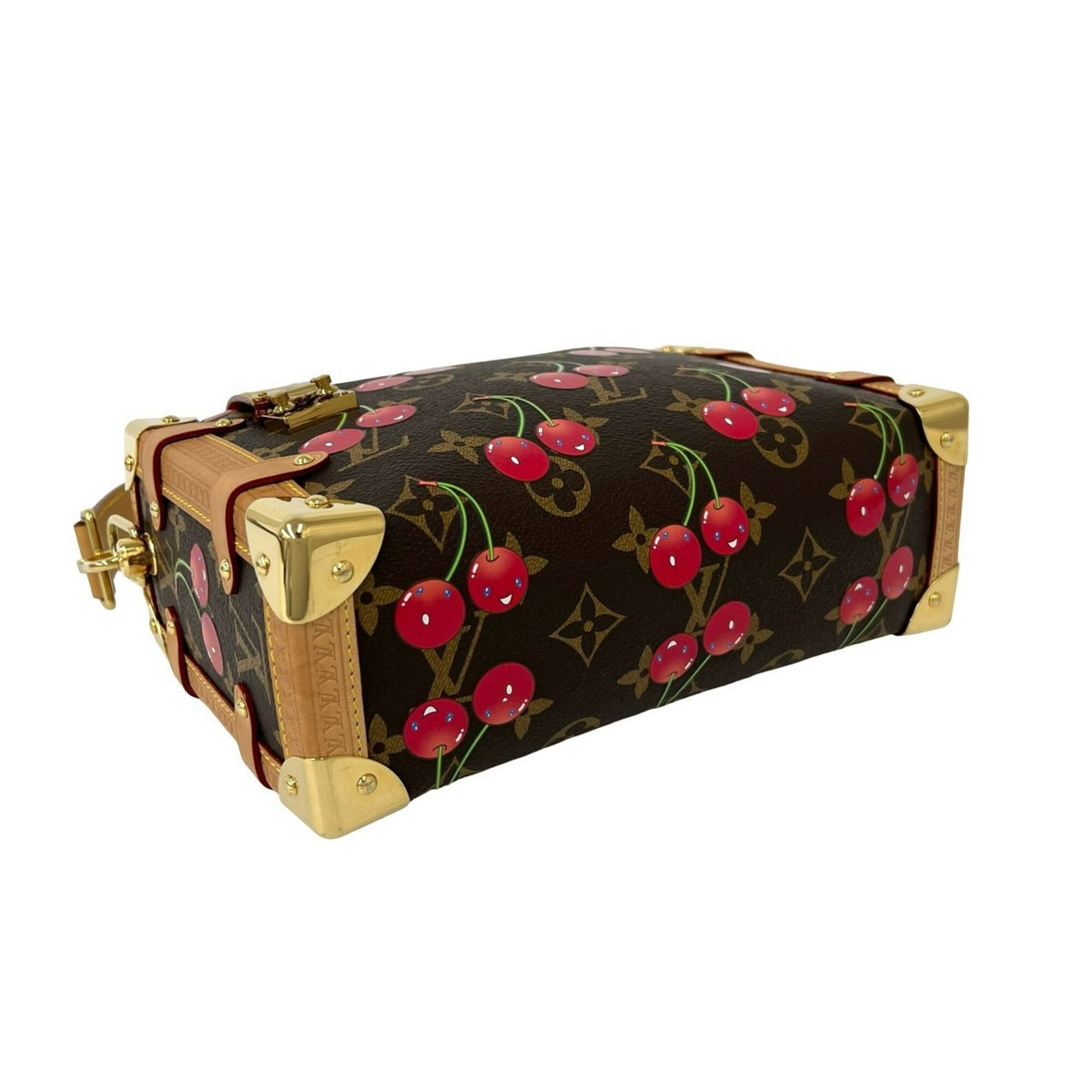 Louis Vuitton Brown Red Color Leather Pvc Shoulder Bag (Pre-Owned)