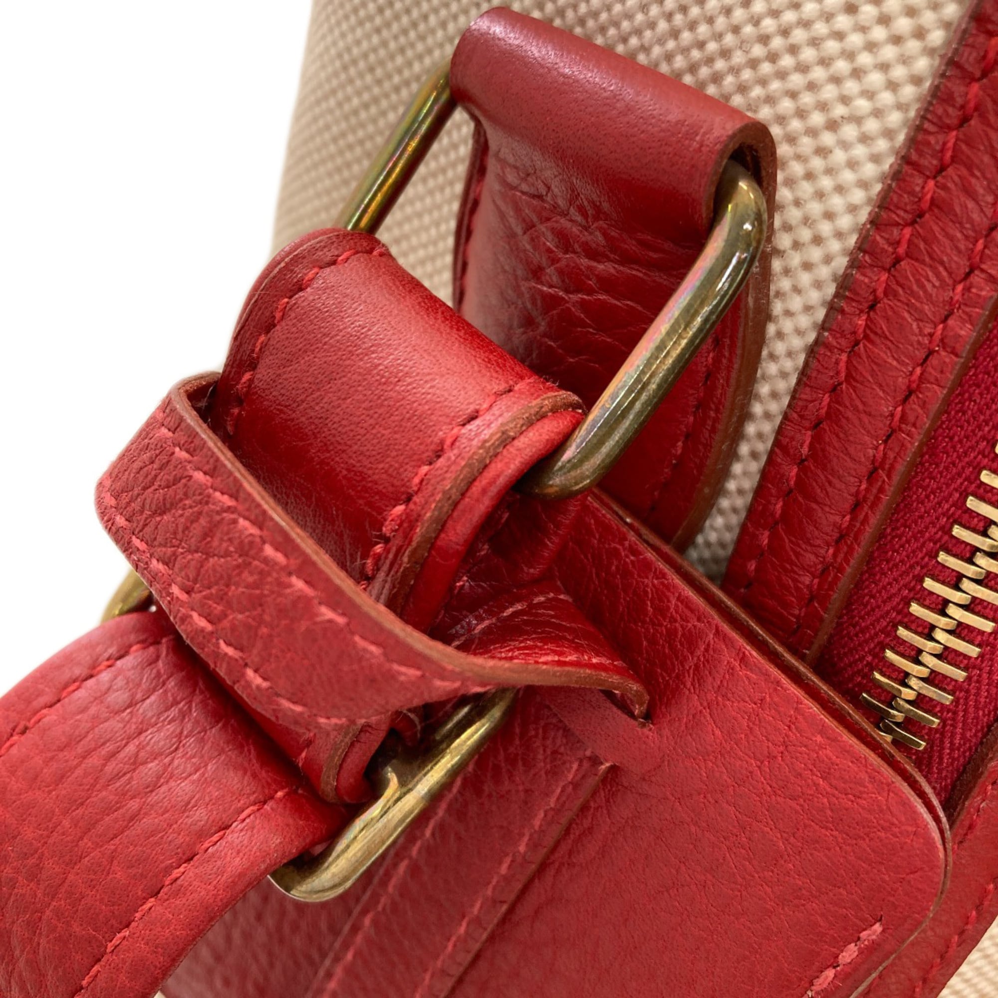 Hermes Natural Red Color Shoulder Bag (Pre-Owned)