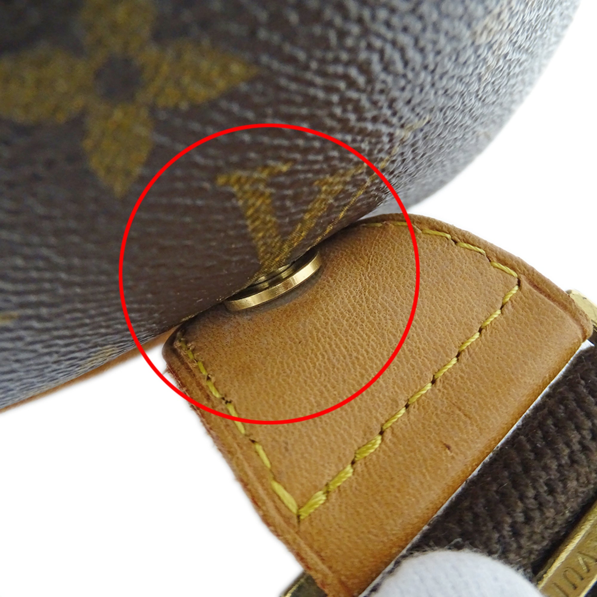 Louis Vuitton Brown Monogram Canvas Handbag Pochette Shoulder Bag Sling Bag (Pre-Owned)