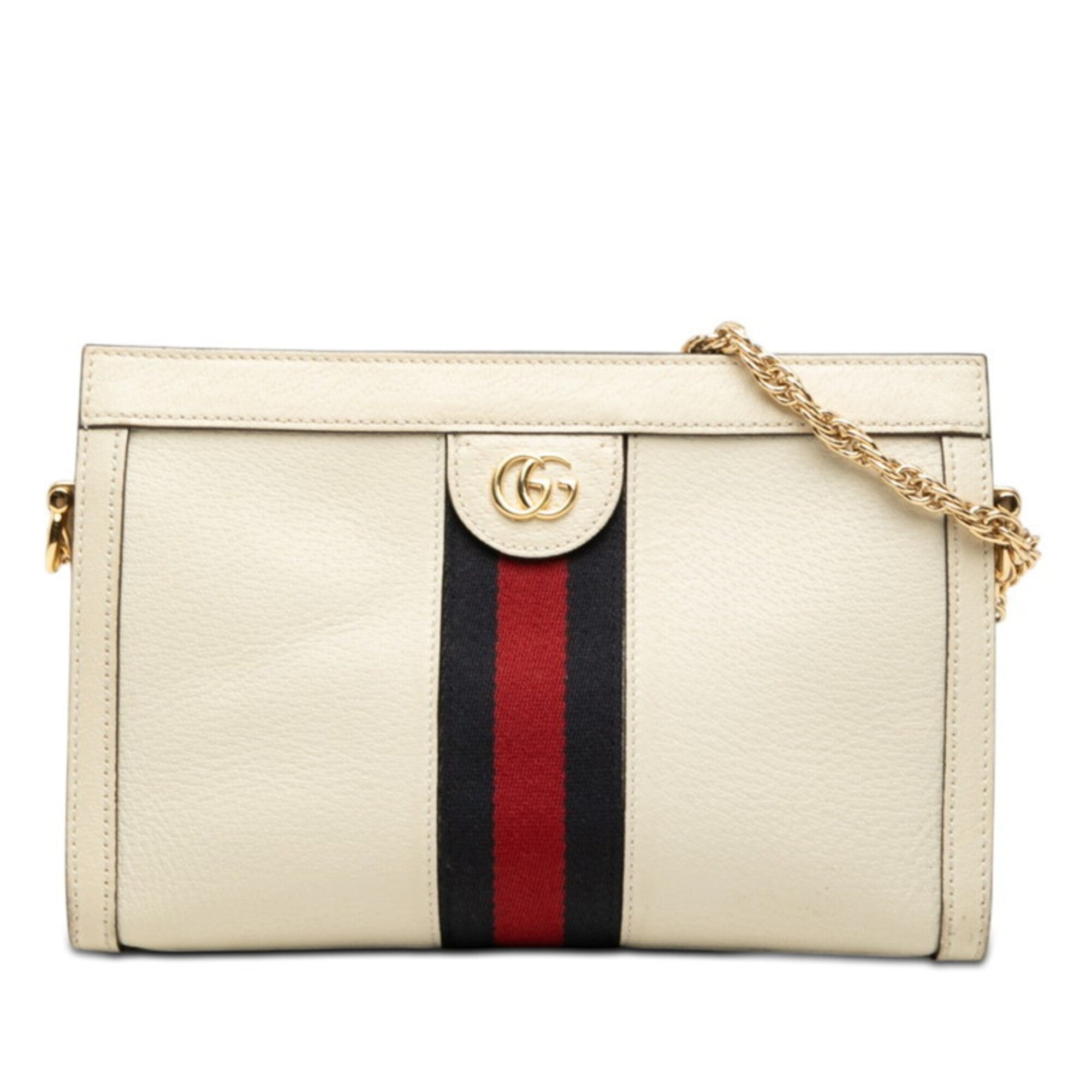 Gucci Gg Marmont Beige Multi-Color Leather Shoulder Bag (Pre-Owned)