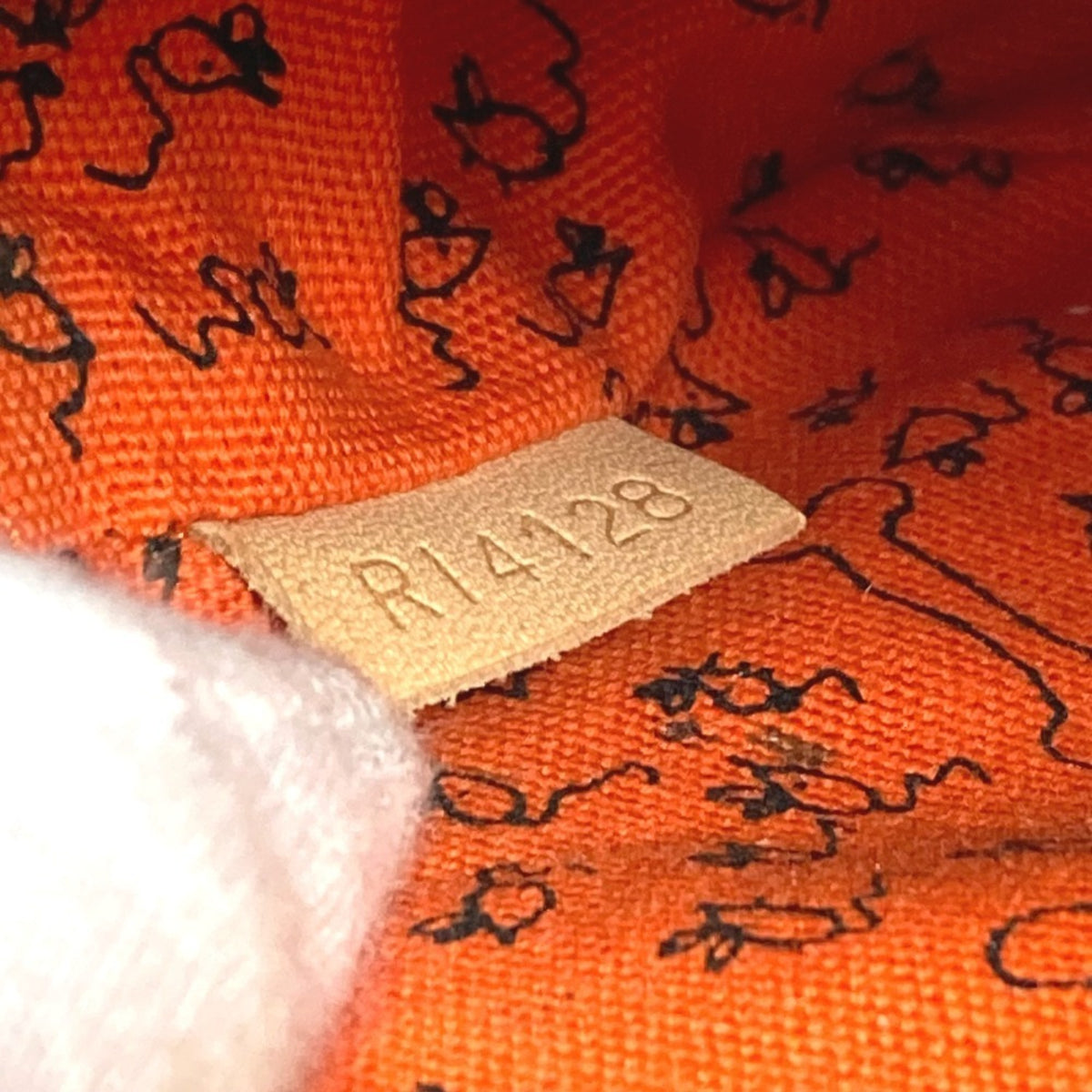 Louis Vuitton Brown Orange Monogram Pochette Shoulder Bag (Pre-Owned)