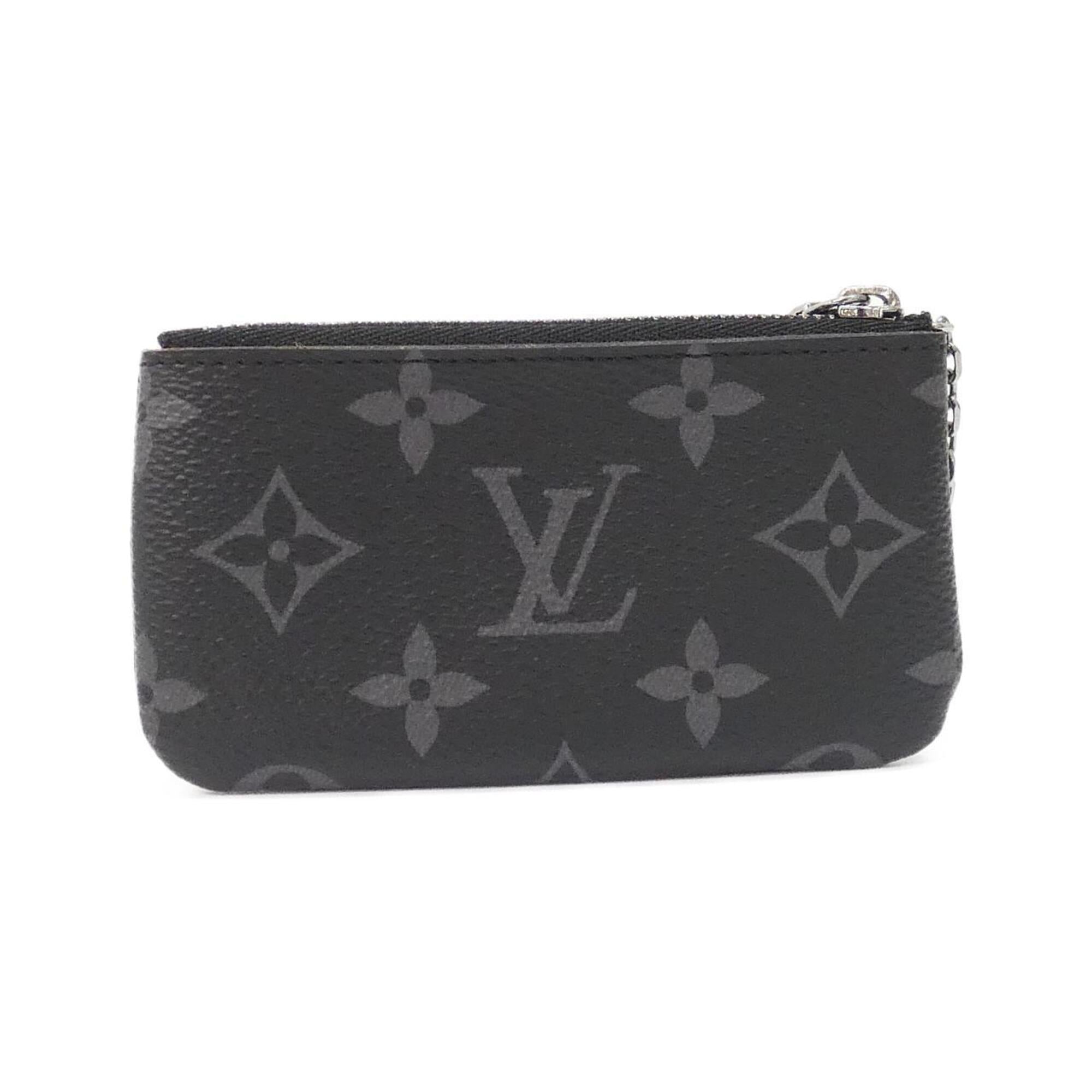 Louis Vuitton Monogram Eclipse Black Gris Coated Canvas Coin Purse/Coin Case (Pre-Owned)