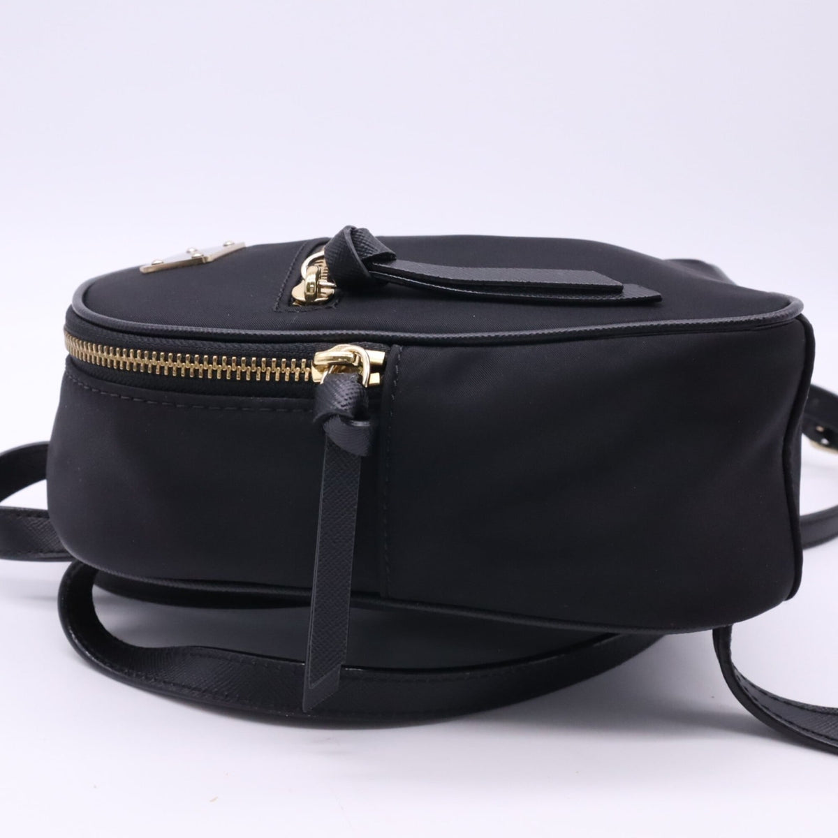 Kate Spade Black Nylon Leather Backpack (Pre-Owned)