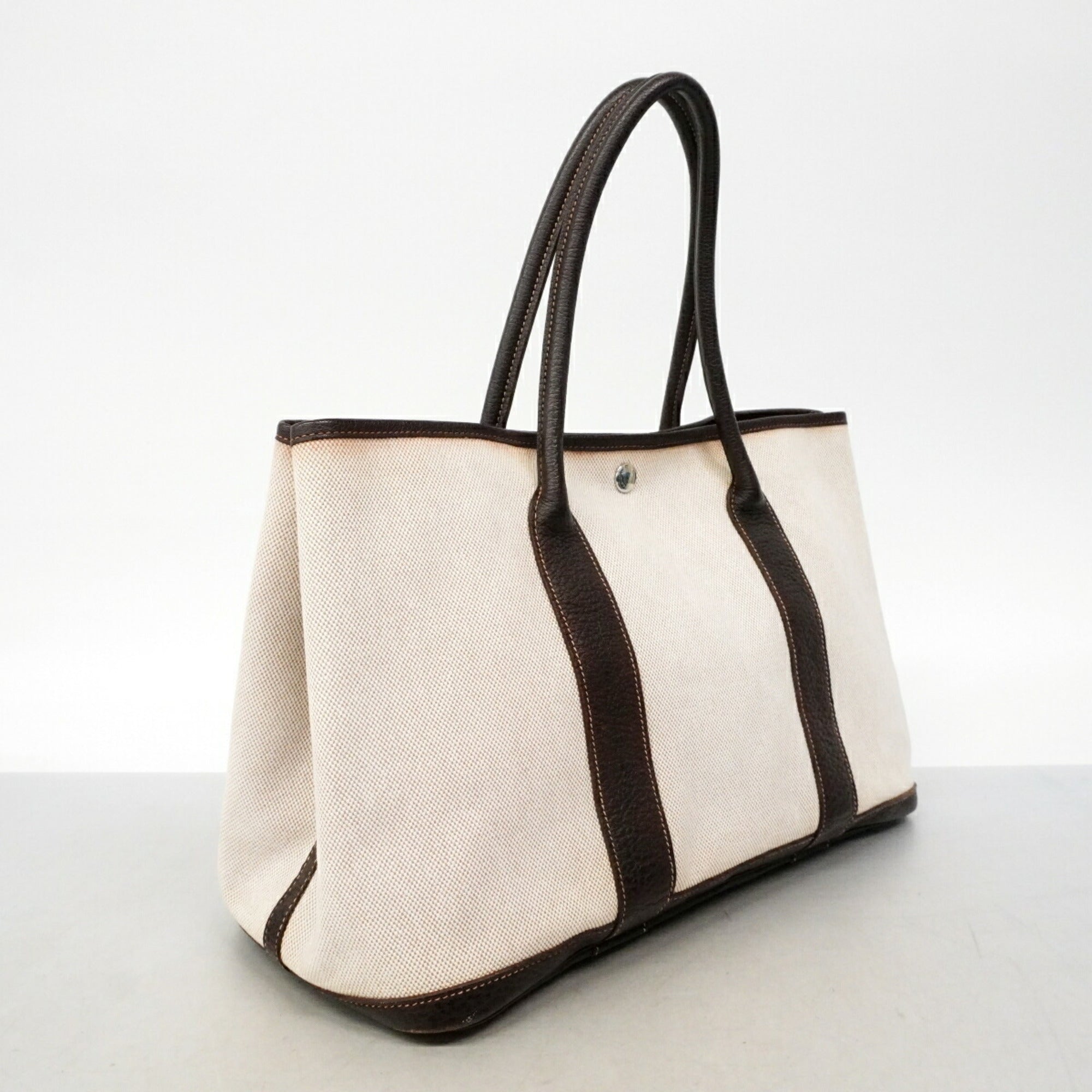 Hermes Brown Toile H Tote Bag (Pre-Owned)