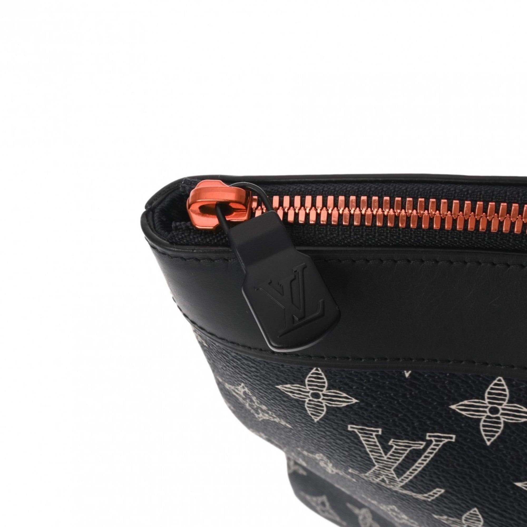 Louis Vuitton Navy Leather Clutch Bag Pochette (Pre-Owned)