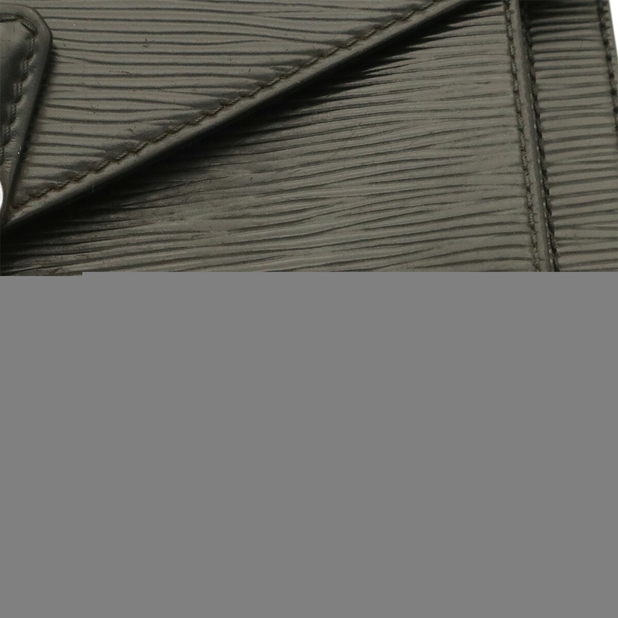 Louis Vuitton Black Noir White Epi Leather Pochette (Pre-Owned)