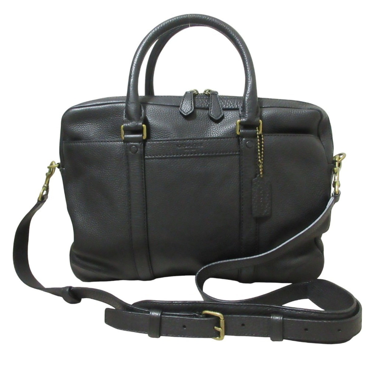 Coach Black Leather Briefcase (Pre-Owned)