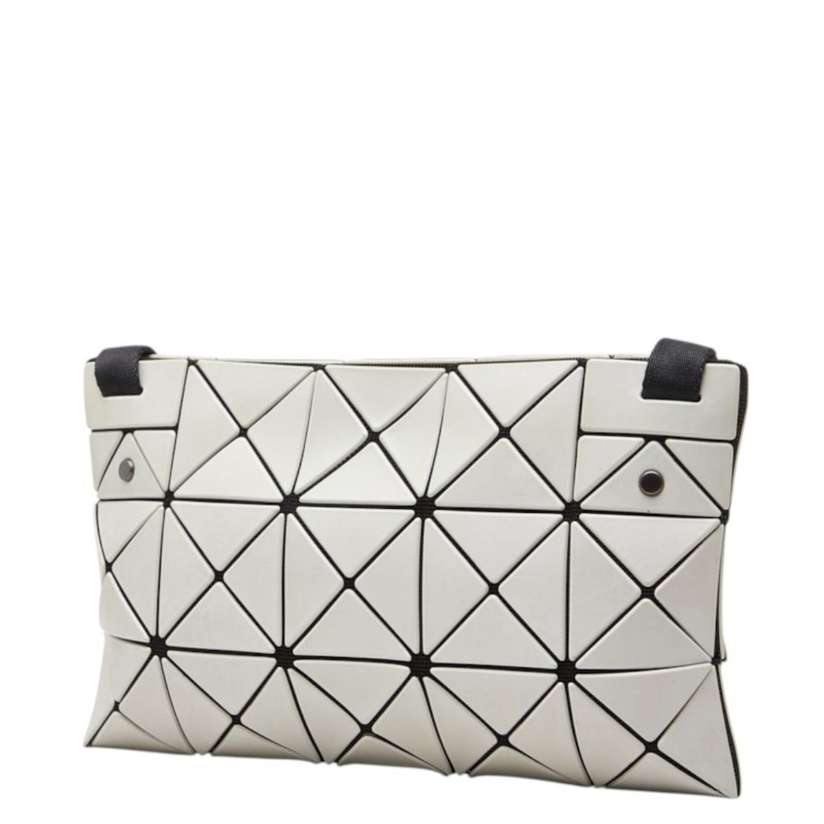 Issey Miyake Black Gray Polyester Pvc Shoulder Bag (Pre-Owned)