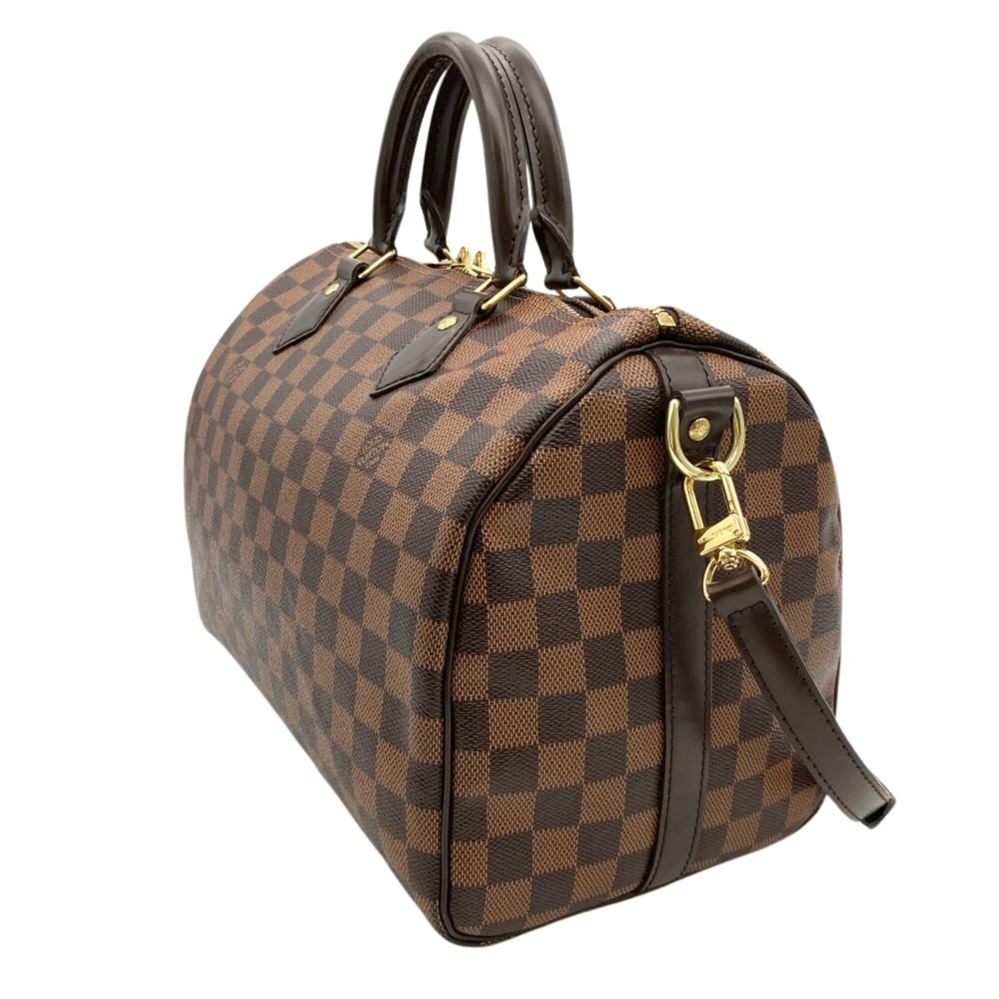 Louis Vuitton Brown Damier Canvas Handbag (Pre-Owned)