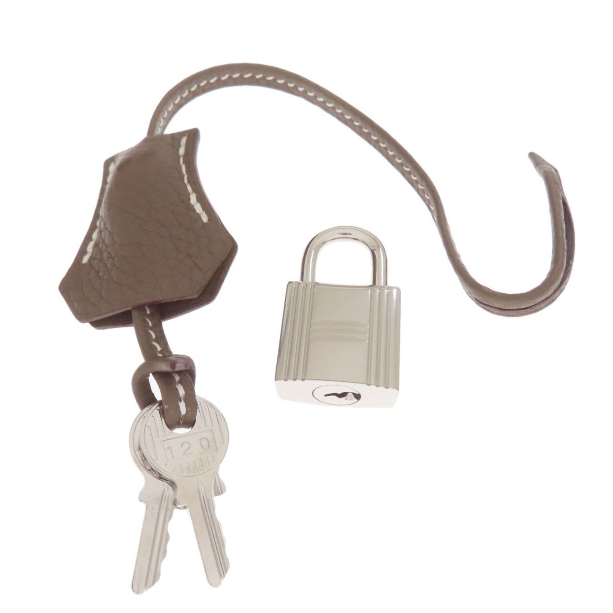 Hermes Bolide Etoupe Gray Handbag (Pre-Owned)