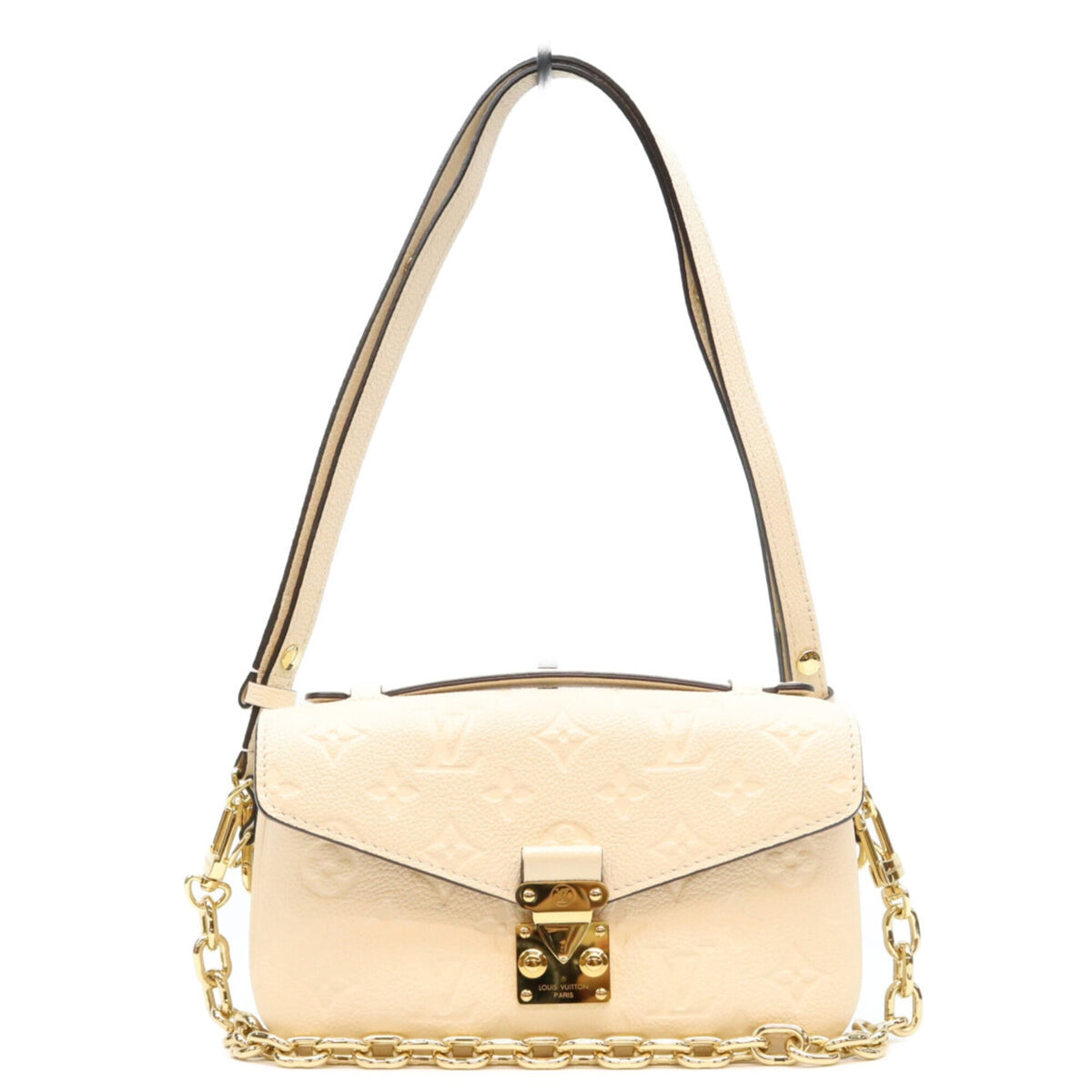 Louis Vuitton Beige Monogram Empreinte Shoulder Bag (Pre-Owned)