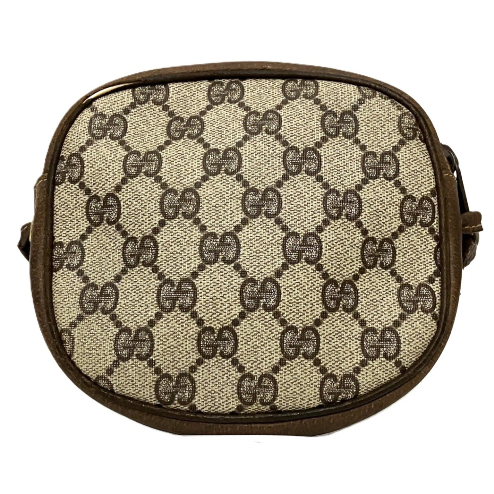 Gucci Horsebit Brown Pvc Leather Shoulder Bag (Pre-Owned)