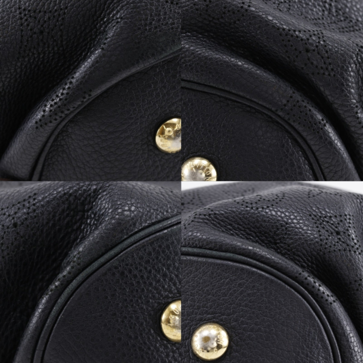 Louis Vuitton Black Noir Mahina Leather Tote Bag (Pre-Owned)
