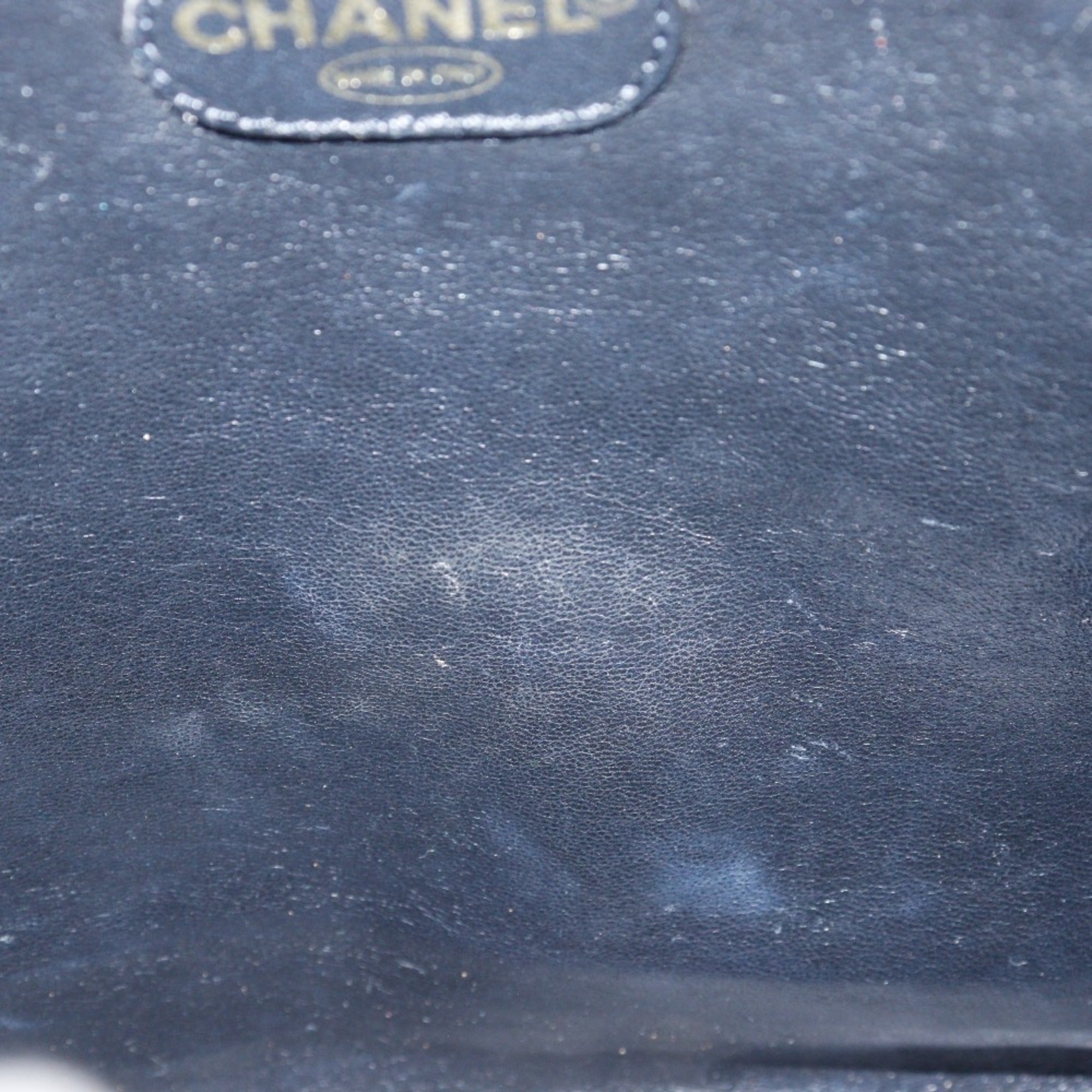 Chanel Black Grained Calfskin Tote Bag (Pre-Owned)