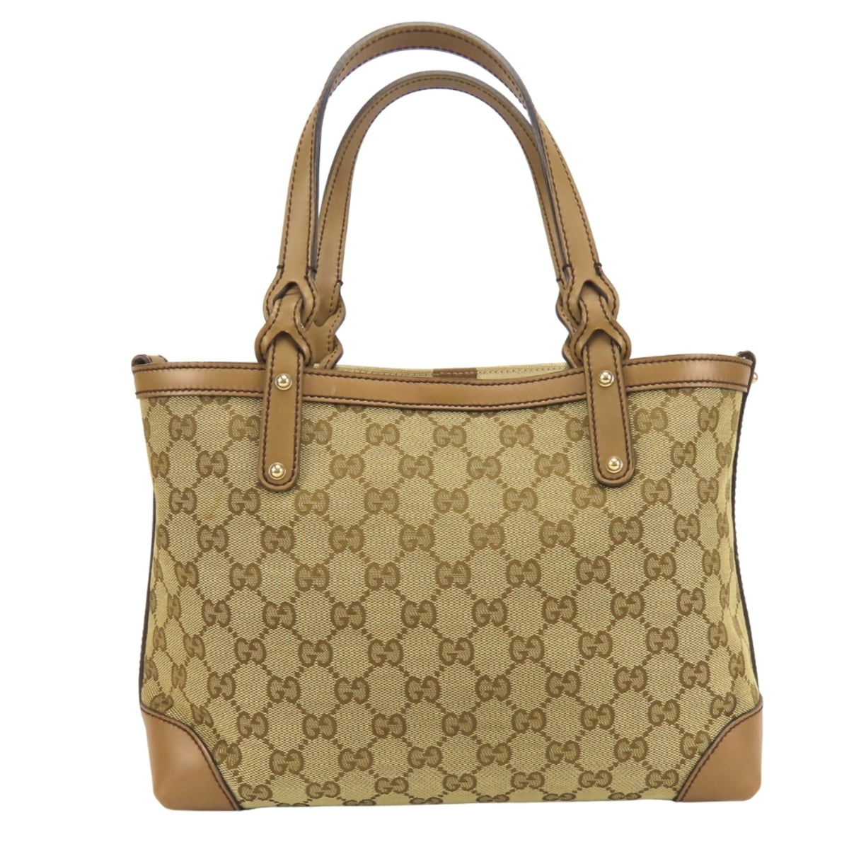 Gucci Brown Gg Canvas Pouch Tote Bag (Pre-Owned)